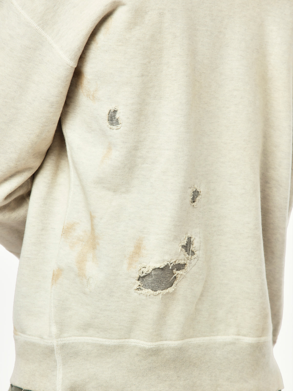 Repaired Double V Sweatshirt (Oatmeal)
