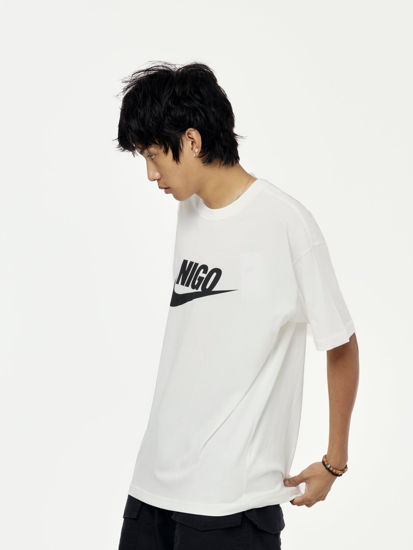 M NRG NIGO SS TEE (WHITE/BLACK)