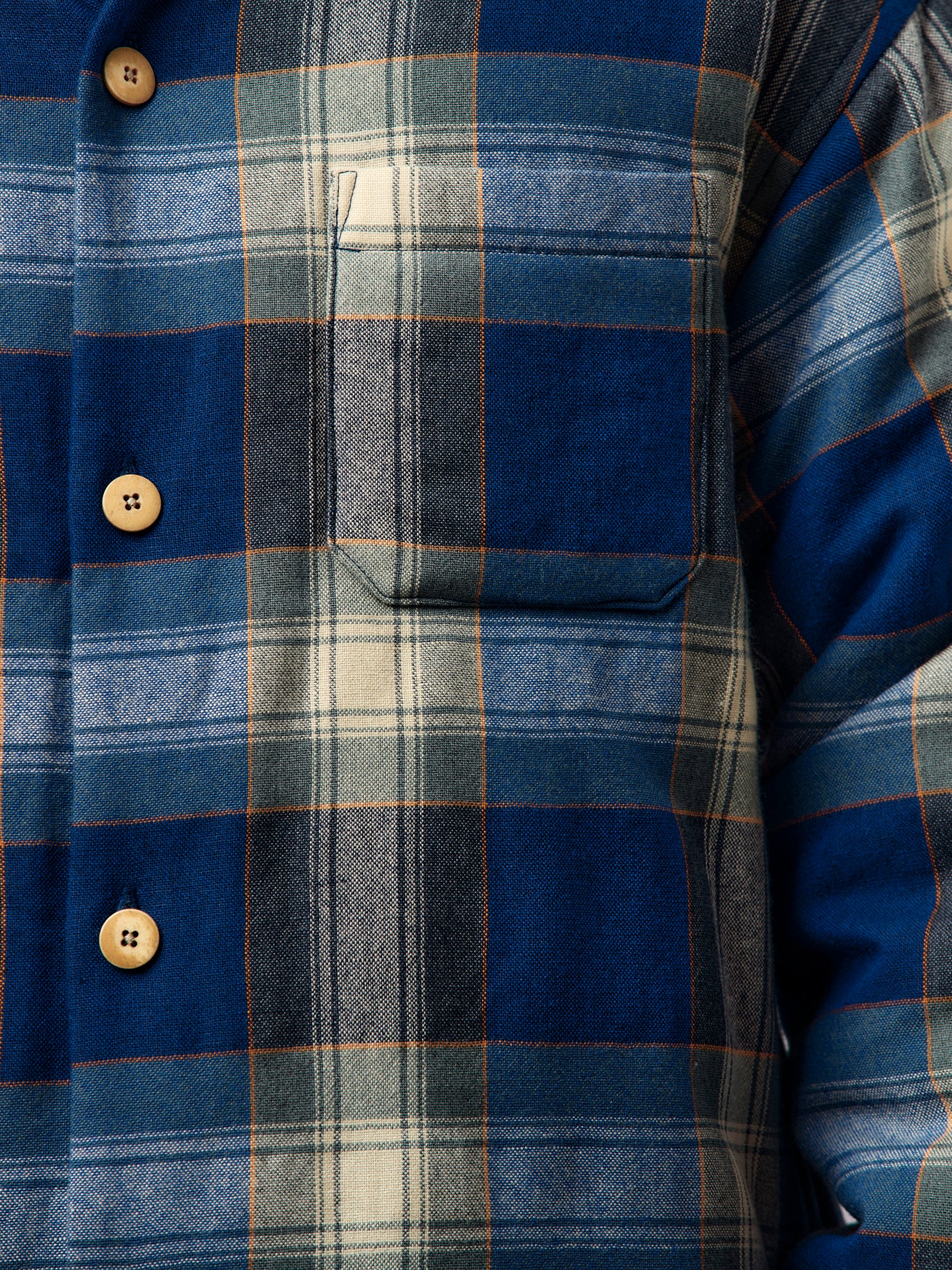 KEESEY CHECK DOWN JACKET (Blue)
