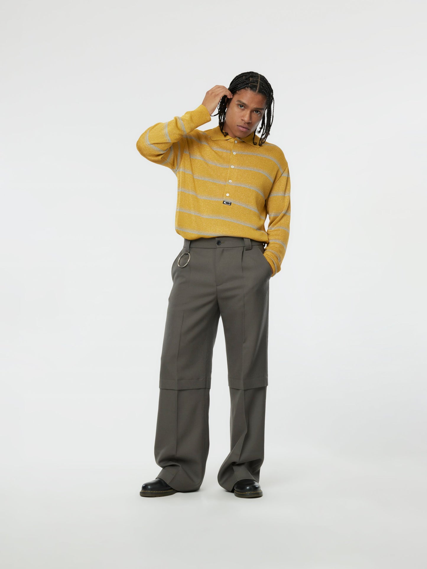 OVERSIZED DAD LUREX POLO