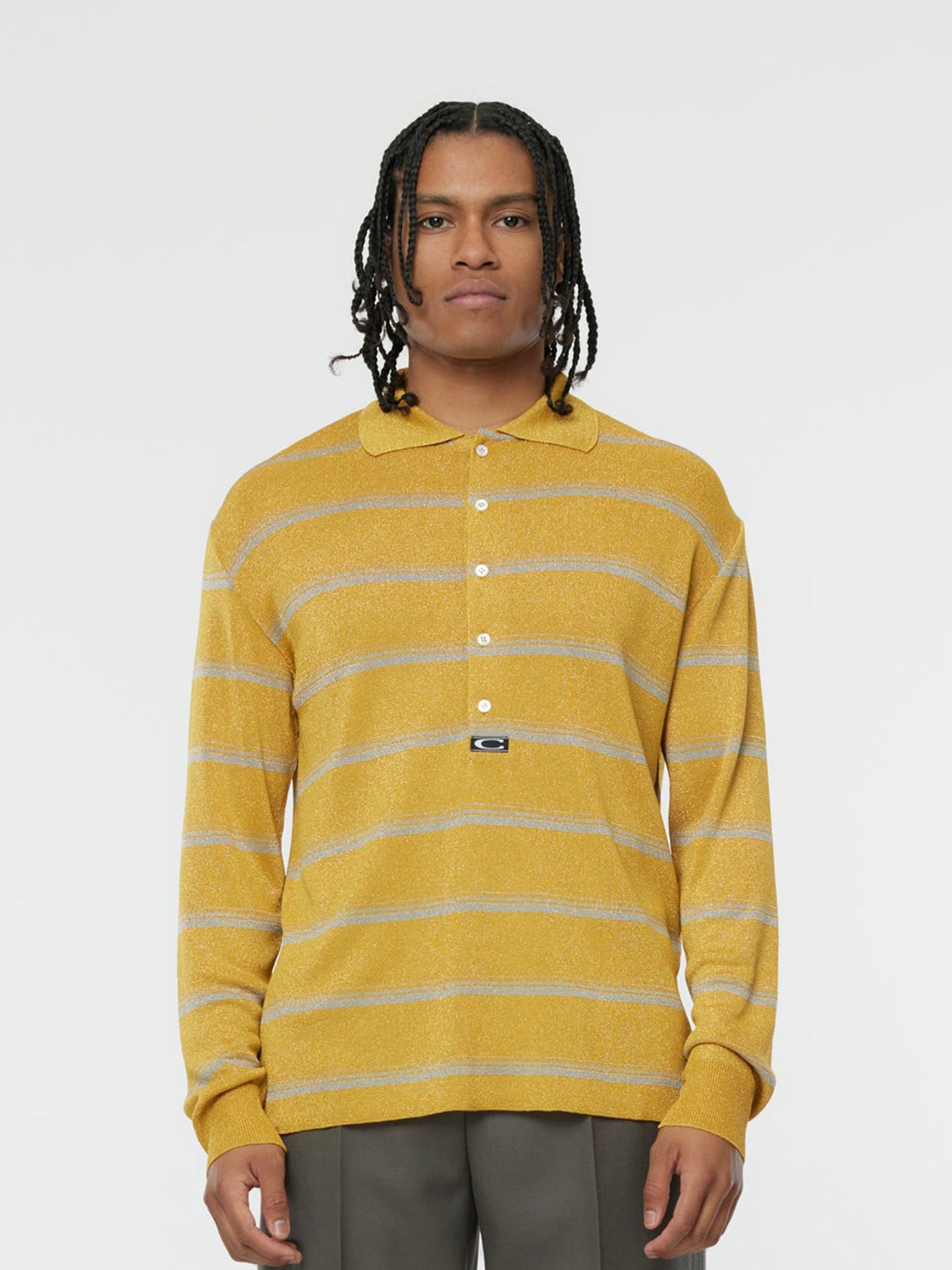 OVERSIZED DAD LUREX POLO
