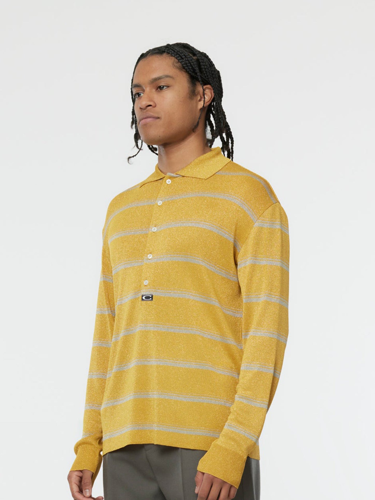 OVERSIZED DAD LUREX POLO