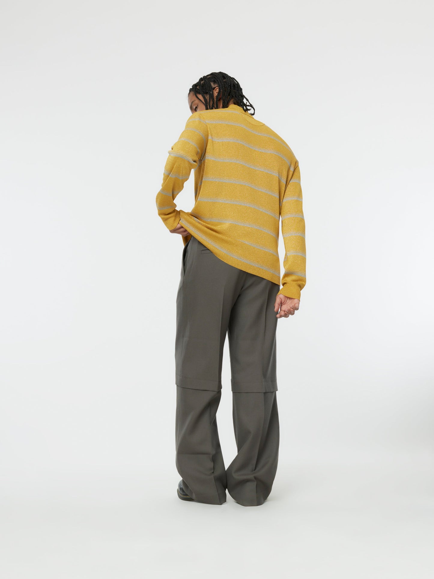 OVERSIZED DAD LUREX POLO