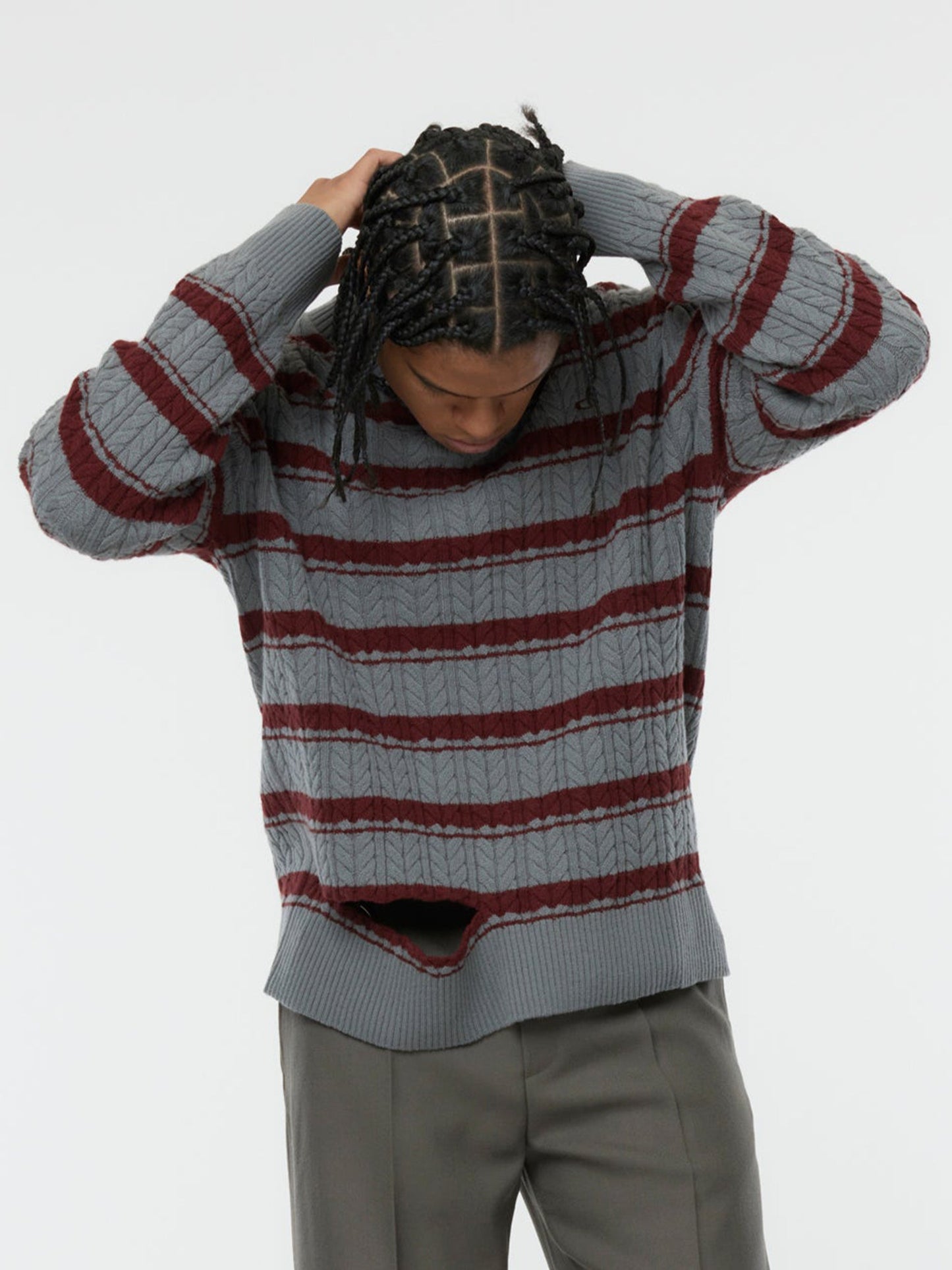 UNIVERSITY CABLE SWEATER