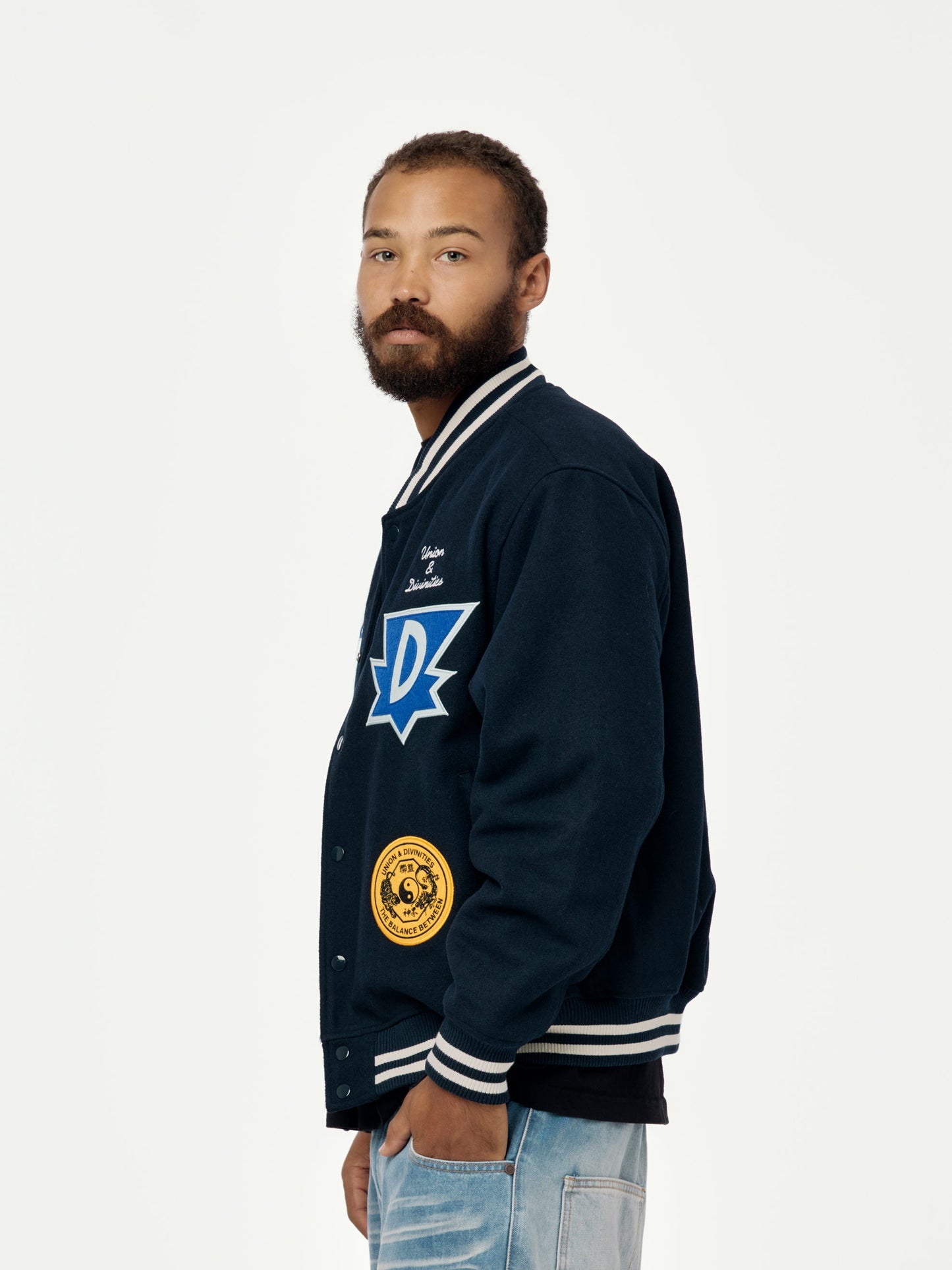 Divinities x Union Varsity Jacket (Navy)