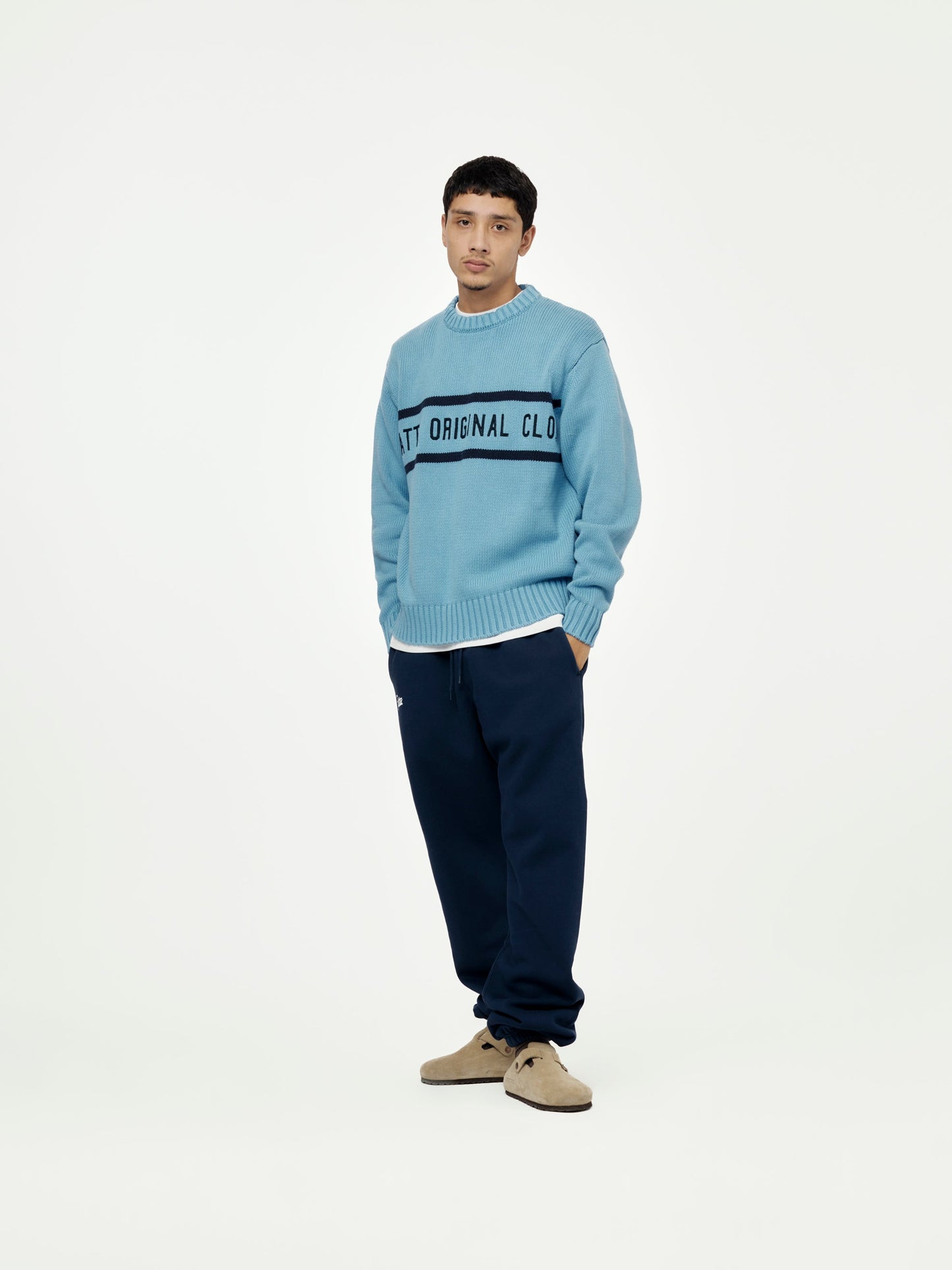 Original Clothing Knitted Jumper (Dusty Blue)