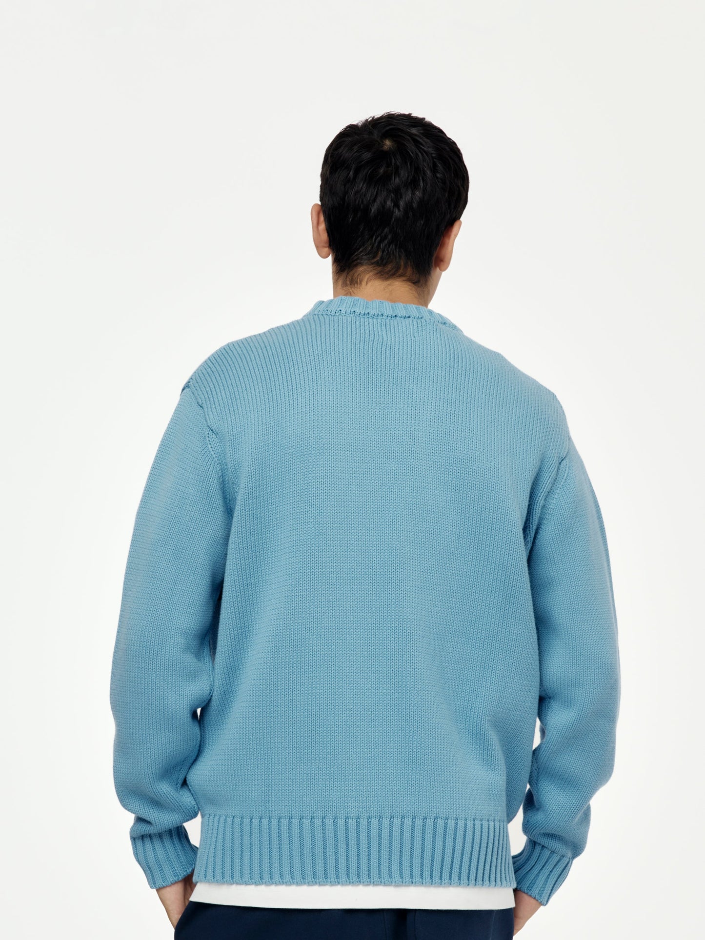 Original Clothing Knitted Jumper (Dusty Blue)