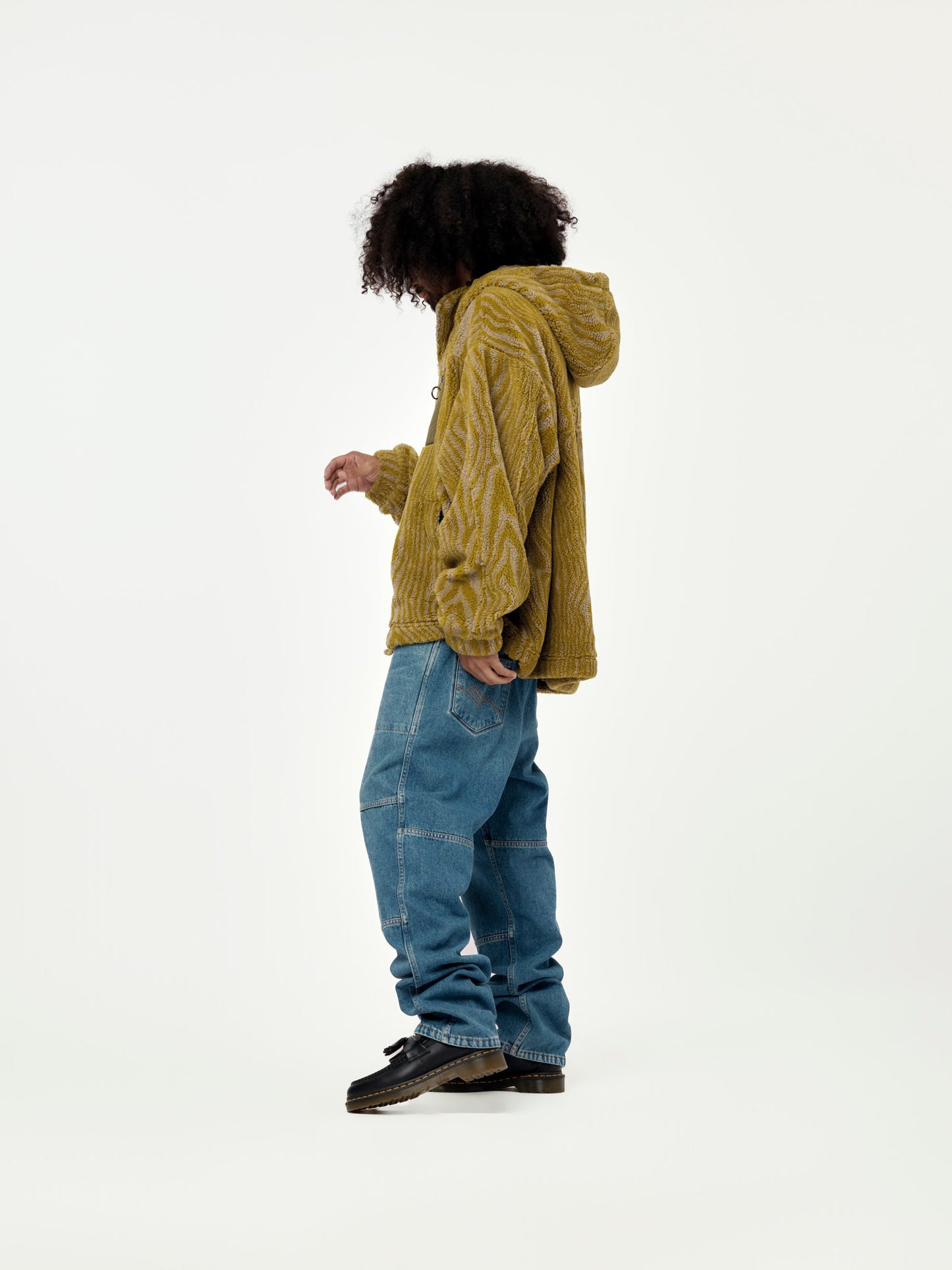 Oversized Fleece (Green/Beige)
