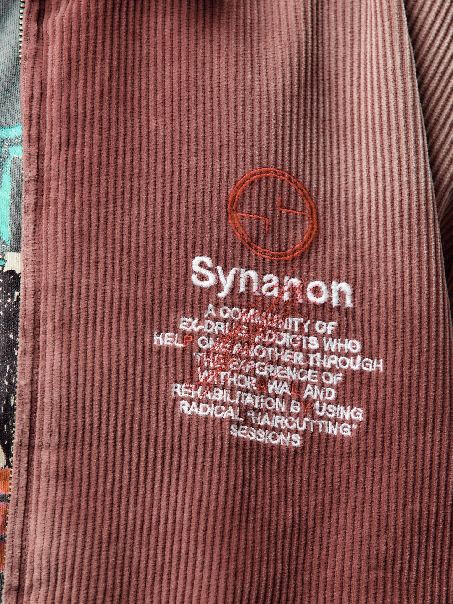 Synanon Cord Work Jacket (Burgundy)