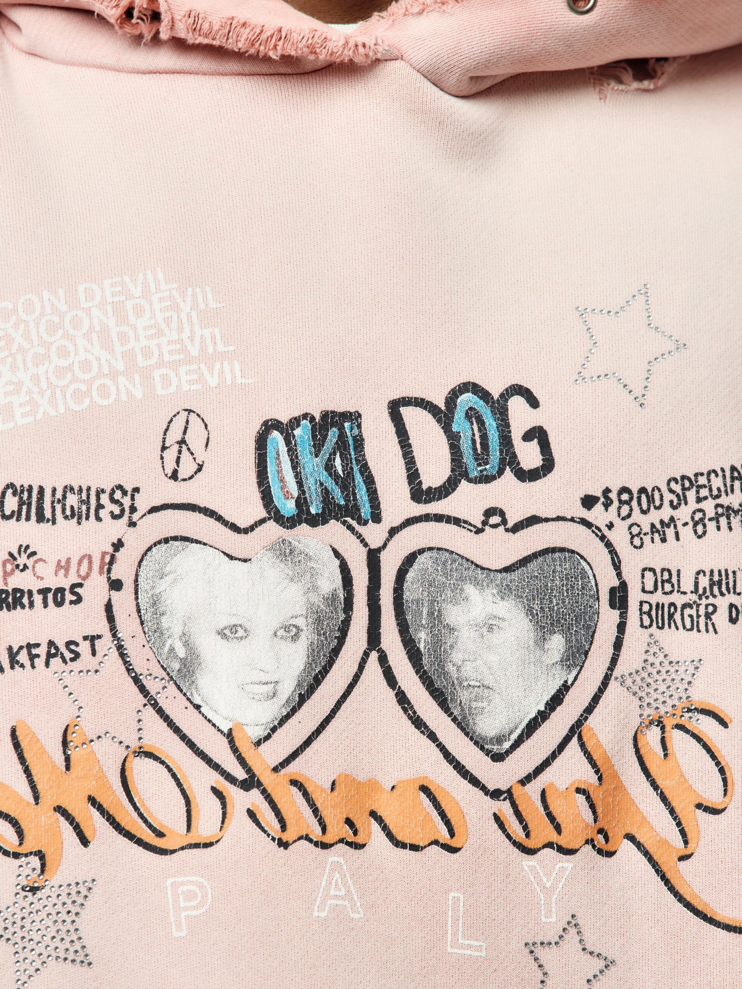 Oki Dog Hooded Sweatshirt (Pink)