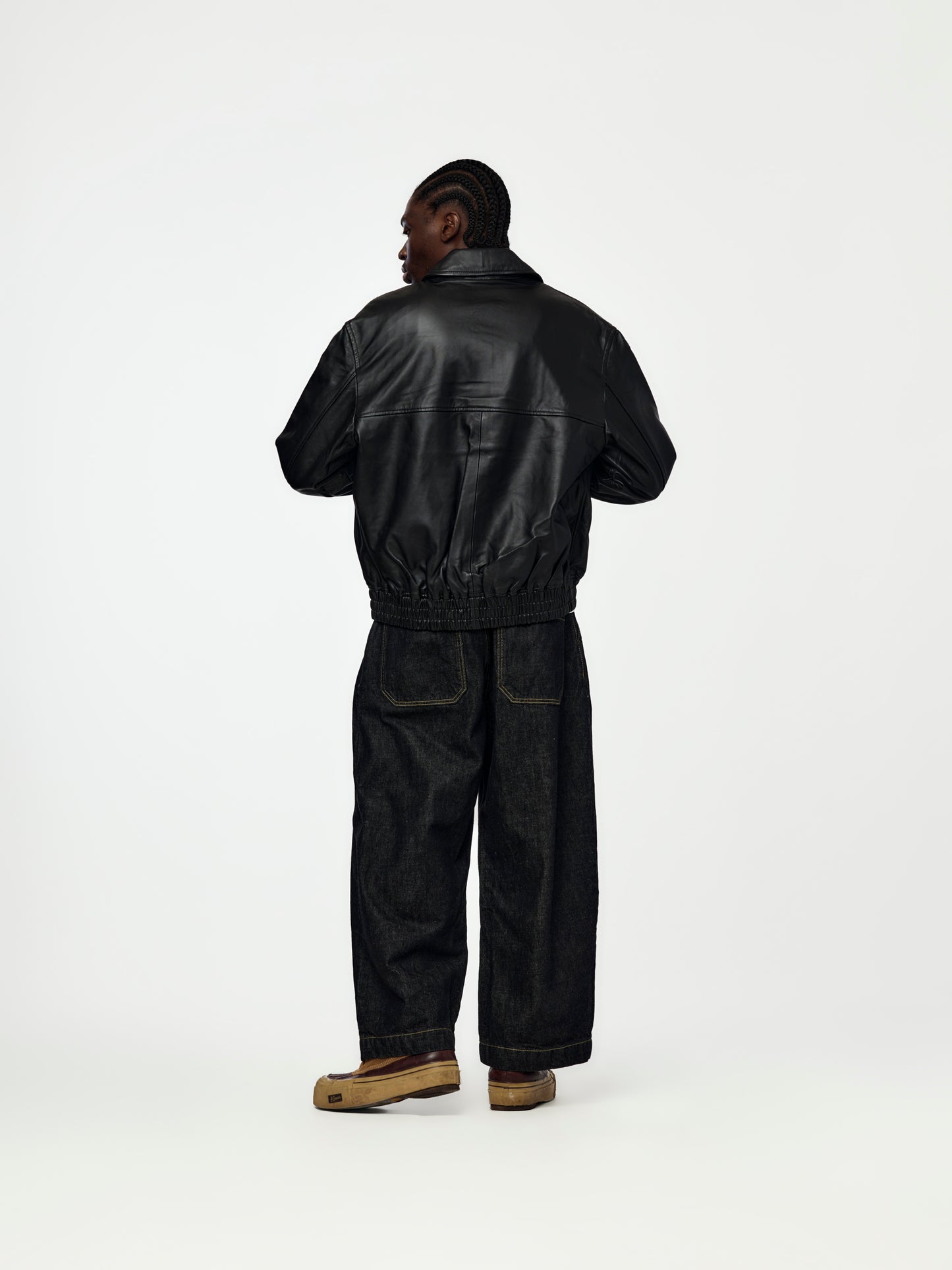 Piston Leather Bomber (Black)