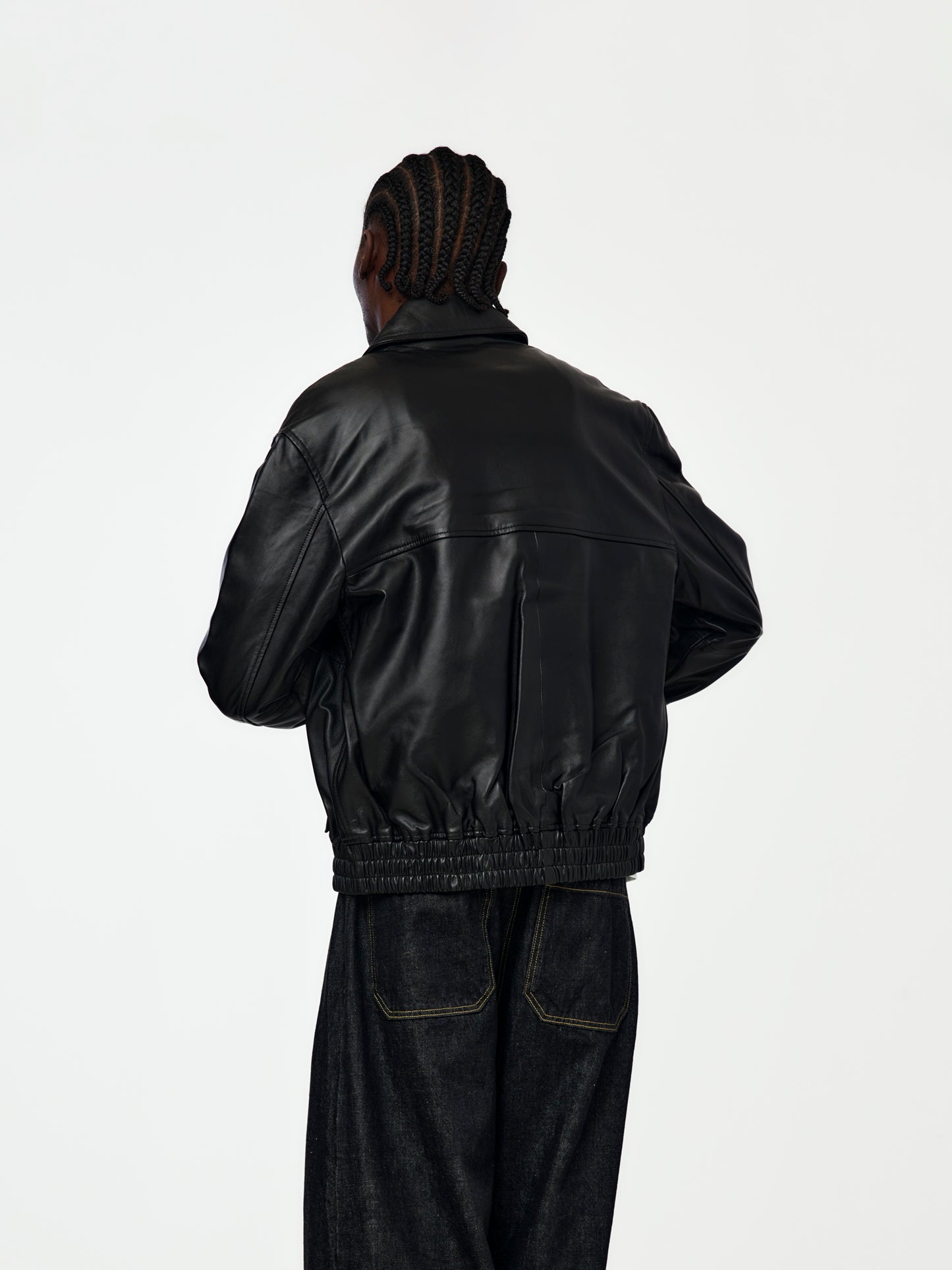 Piston Leather Bomber (Black)