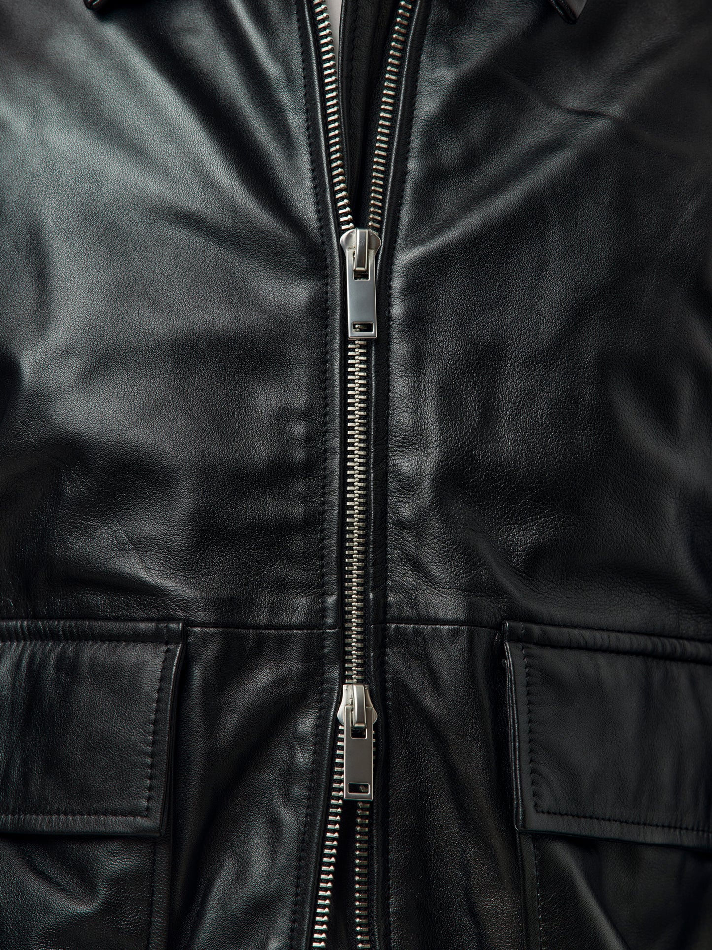 Piston Leather Bomber (Black)