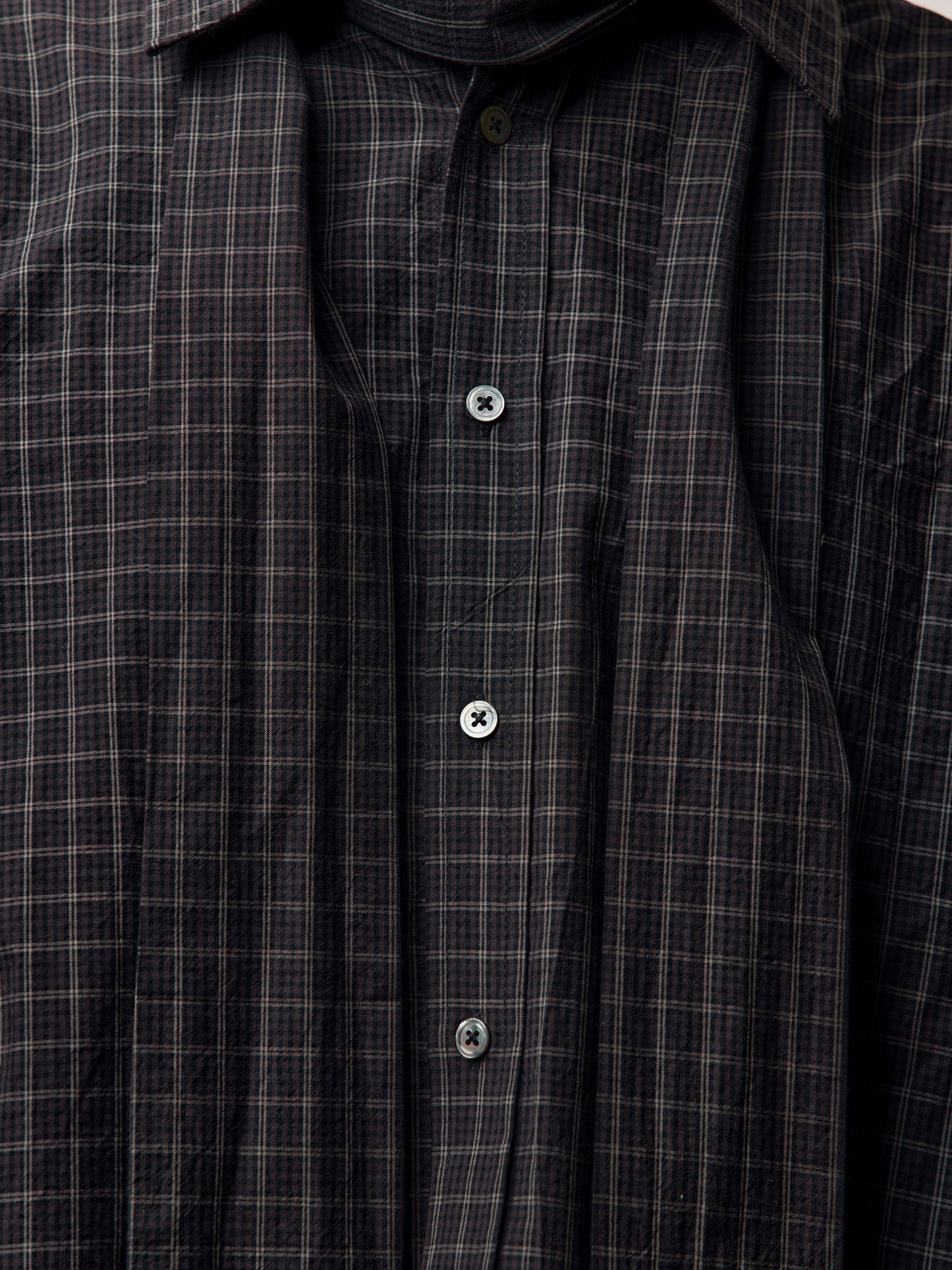 Banker Shirt (Black Plaid)