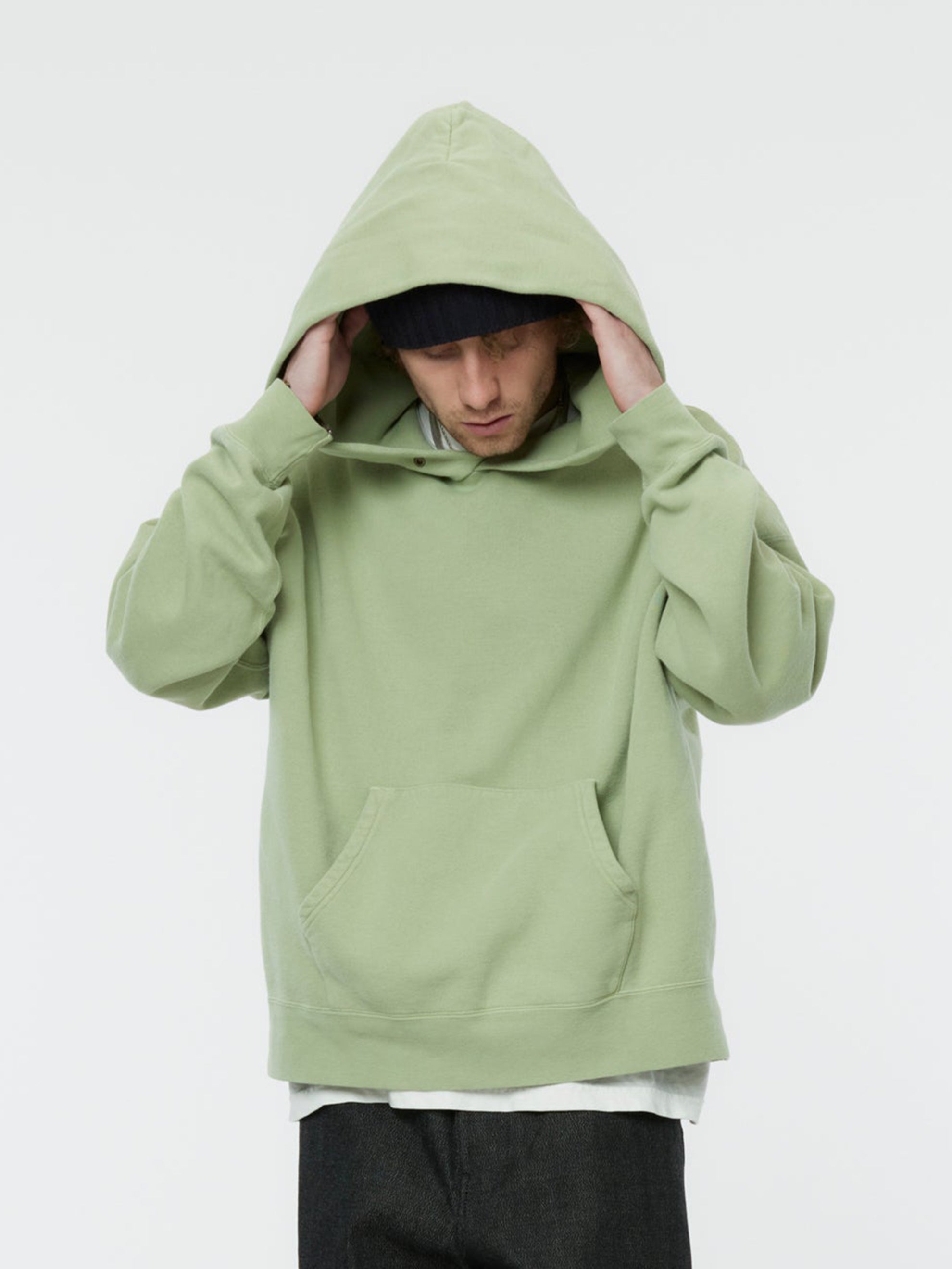 Visvim AMPLUS SB HOODIE P.O. DMGD (U.D.) (Lt. Green) - UNION LOS ANGELES