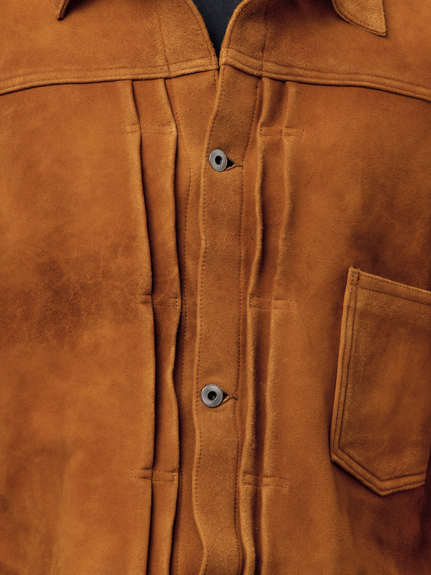 Vintage Suede Leather No.213 Jacket (Camel)