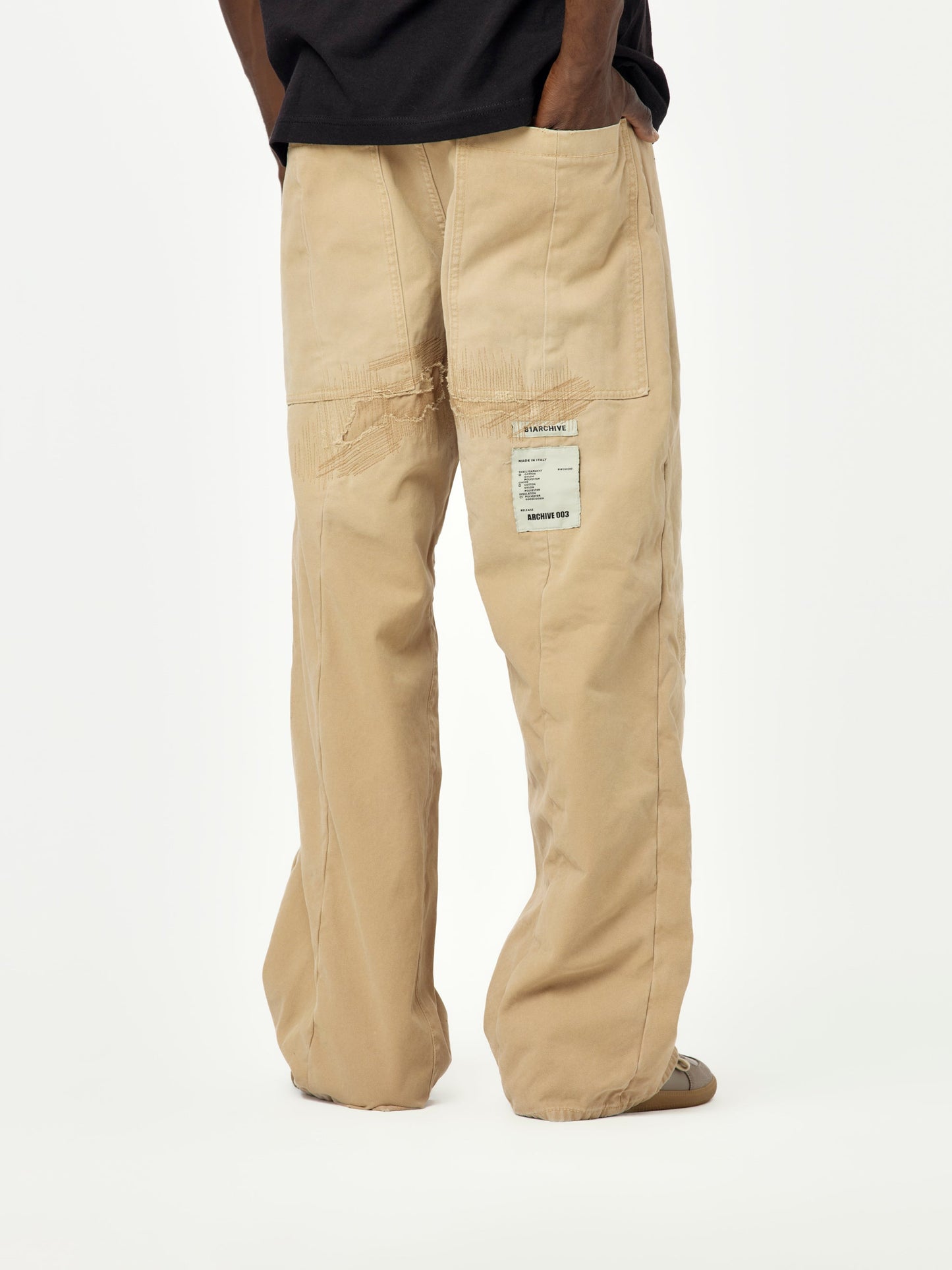 DESTROY + REPAIR CANVAS WIDE LEG 5 PKT (Khaki)