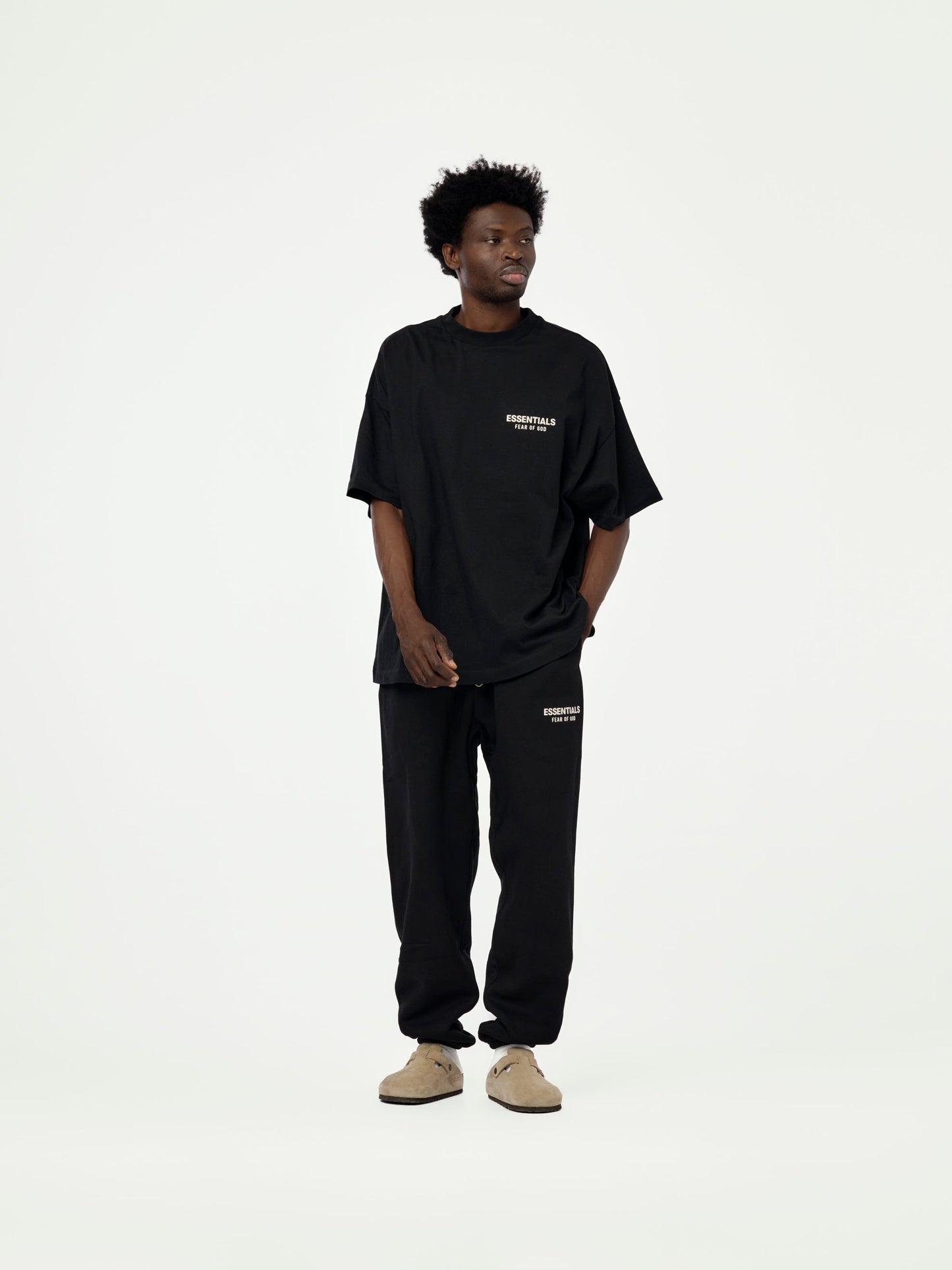 Fleece Essential Sweatpant (Black)