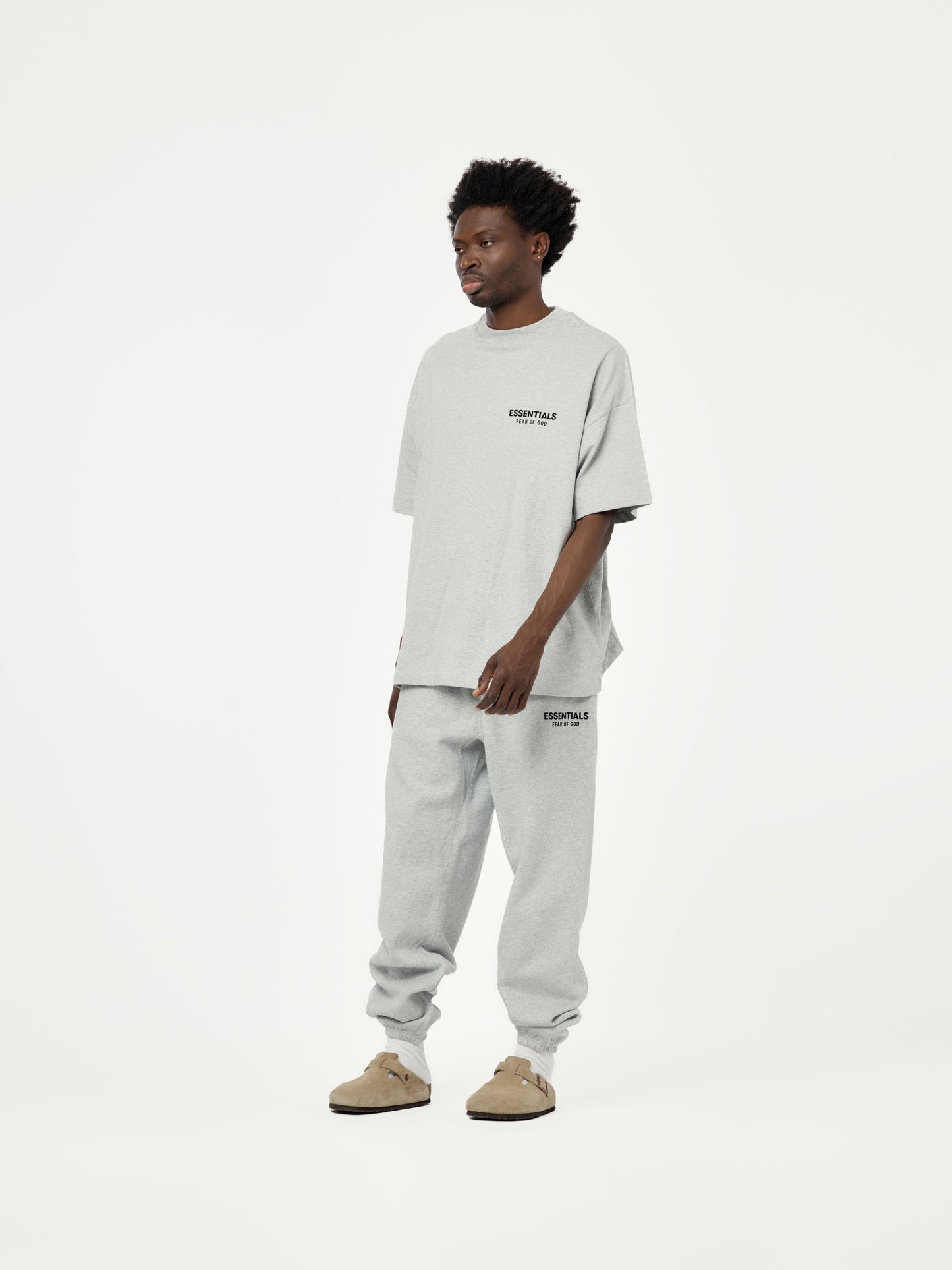Fleece Essential Sweatpant (Light Heather Grey)