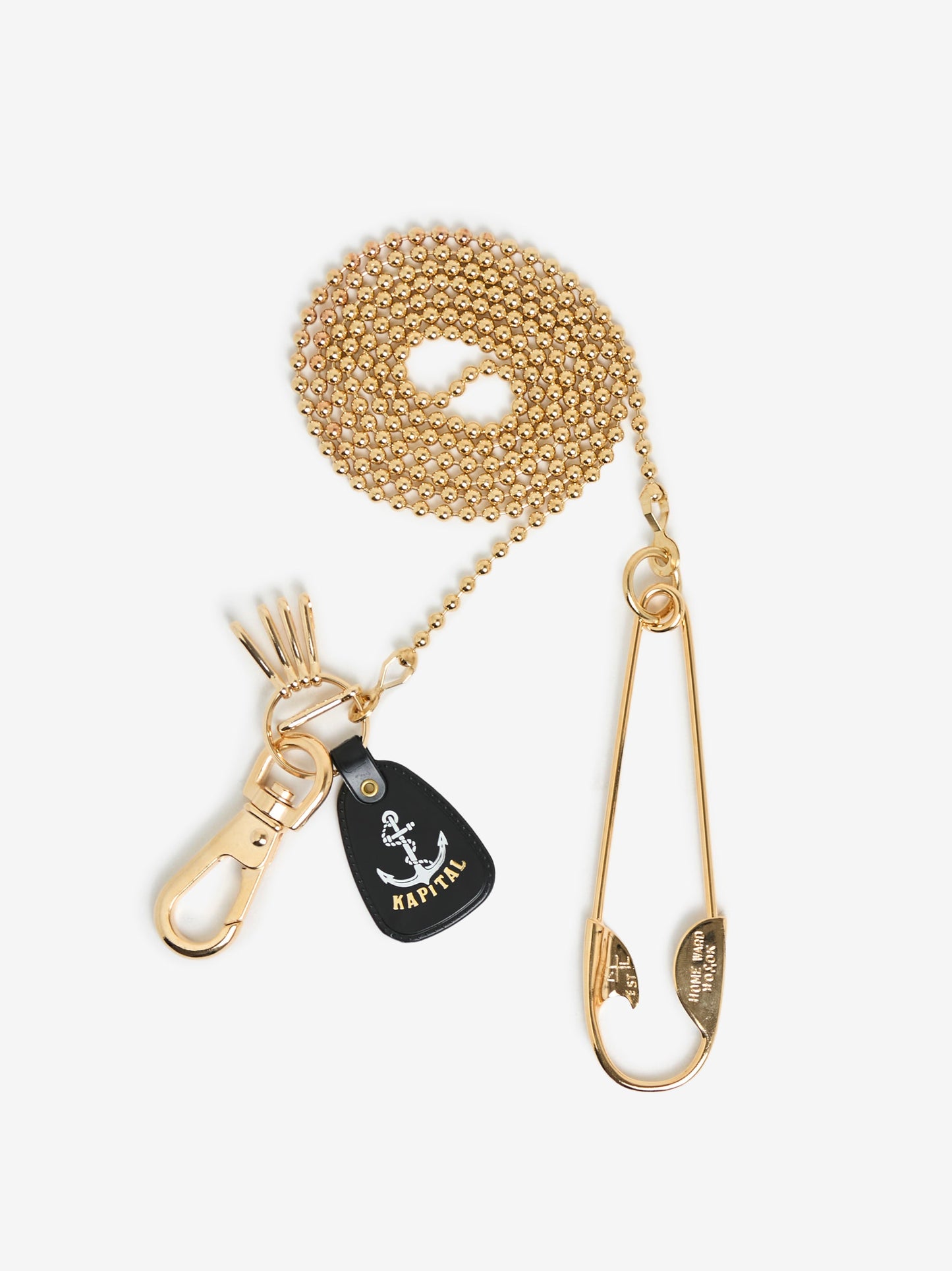 Brass ANCHOR Snood Chain (Silver)