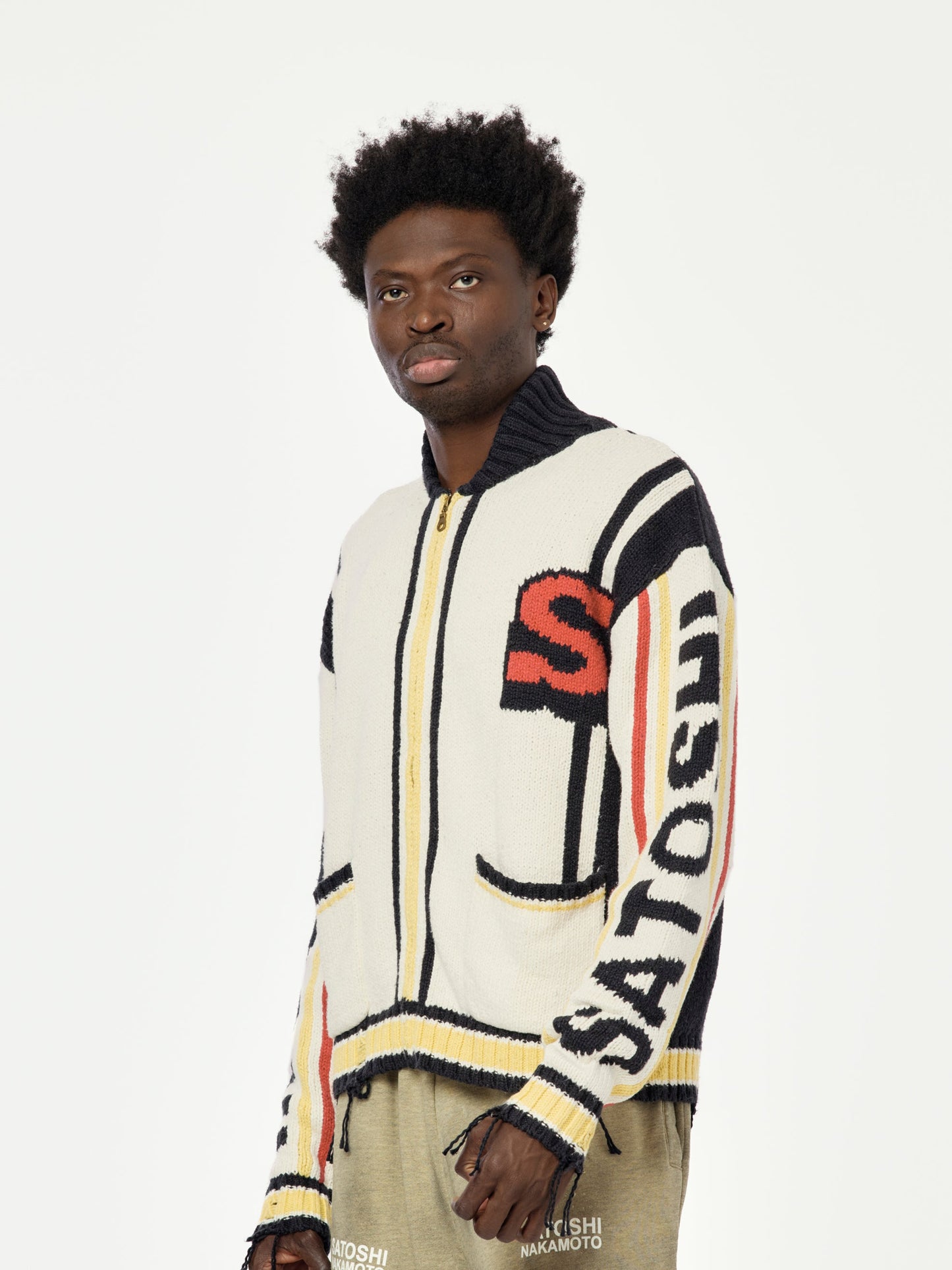 MEMORY VARSITY CARDIGAN (White)
