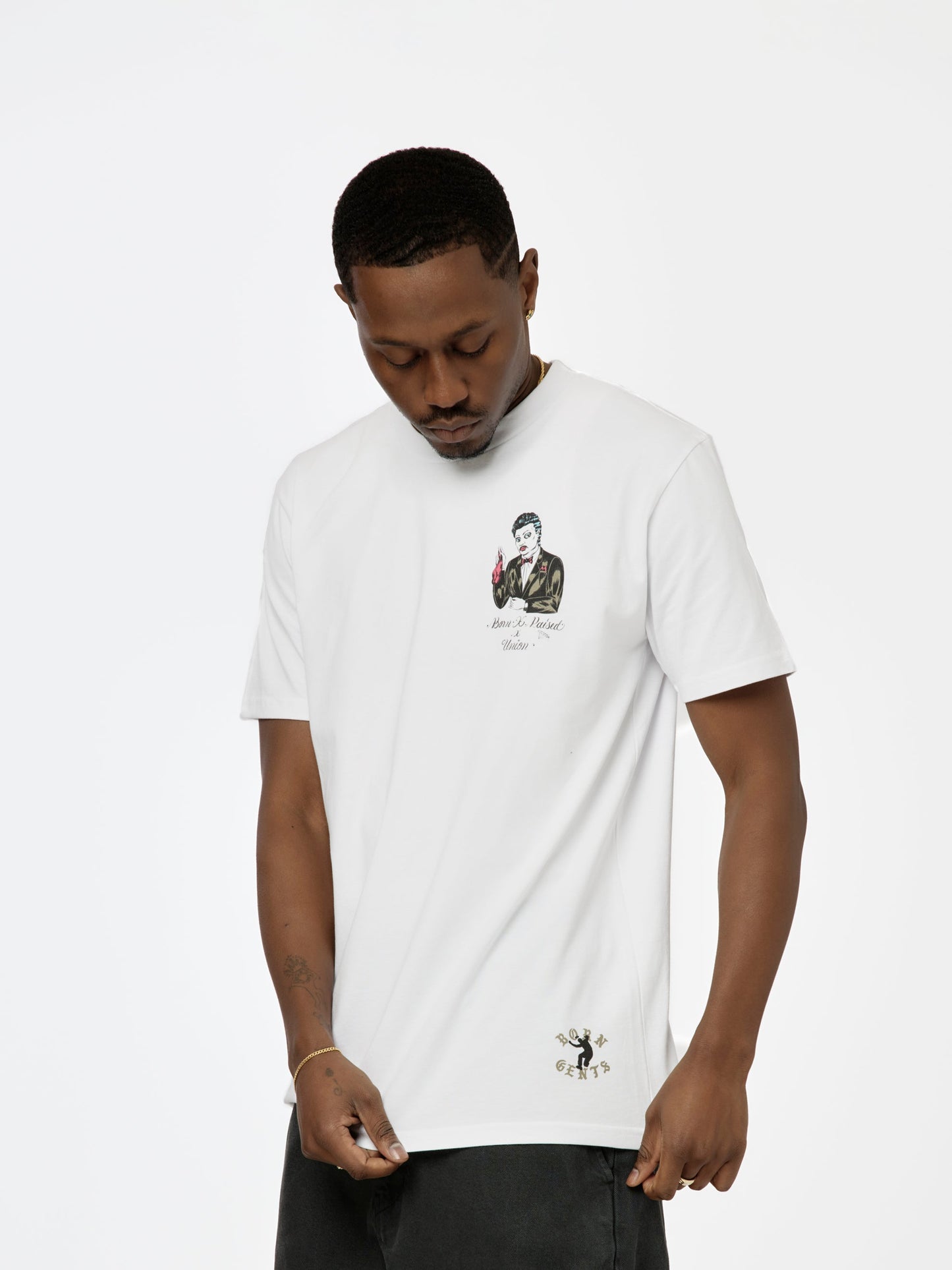 BXR + UNION GENTS OF DESIRE LARRY TEE (White)