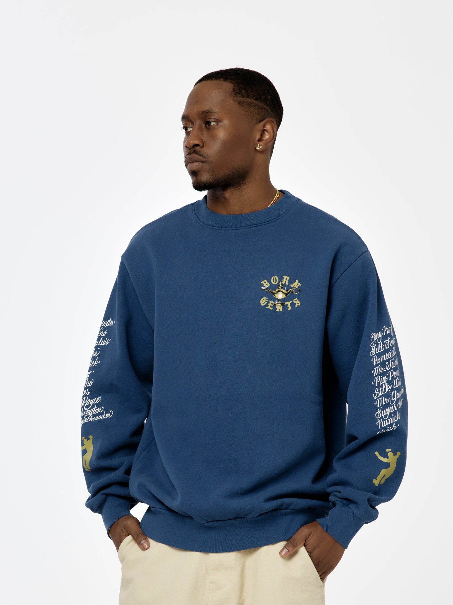 BXR + UNION GENTS OF DESIRE RULES CREWNECK (Cobalt)