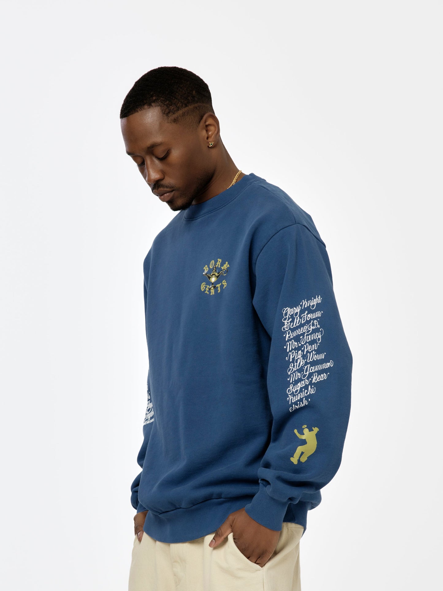 BXR + UNION GENTS OF DESIRE RULES CREWNECK (Cobalt)