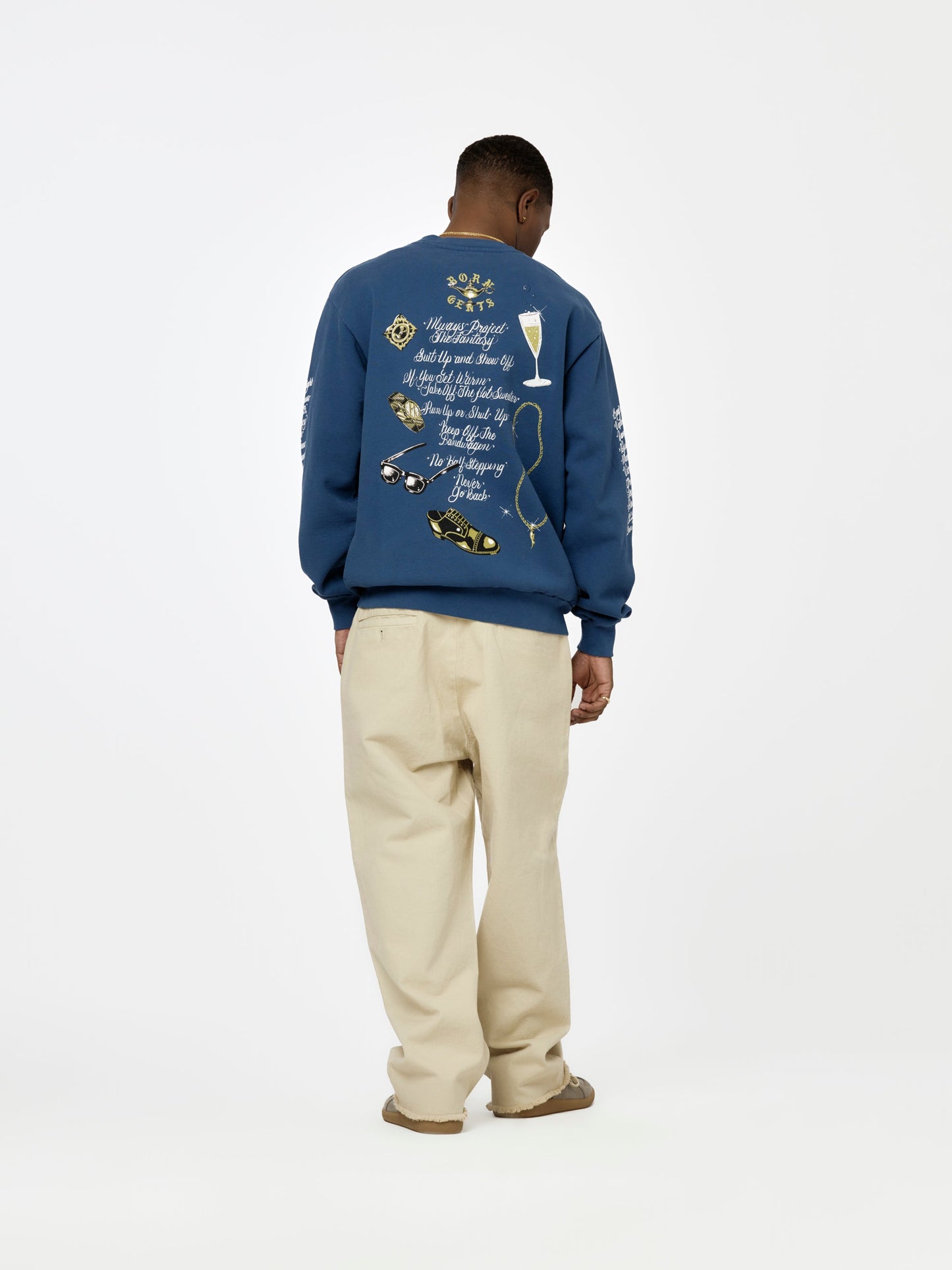 BXR + UNION GENTS OF DESIRE RULES CREWNECK (Cobalt)
