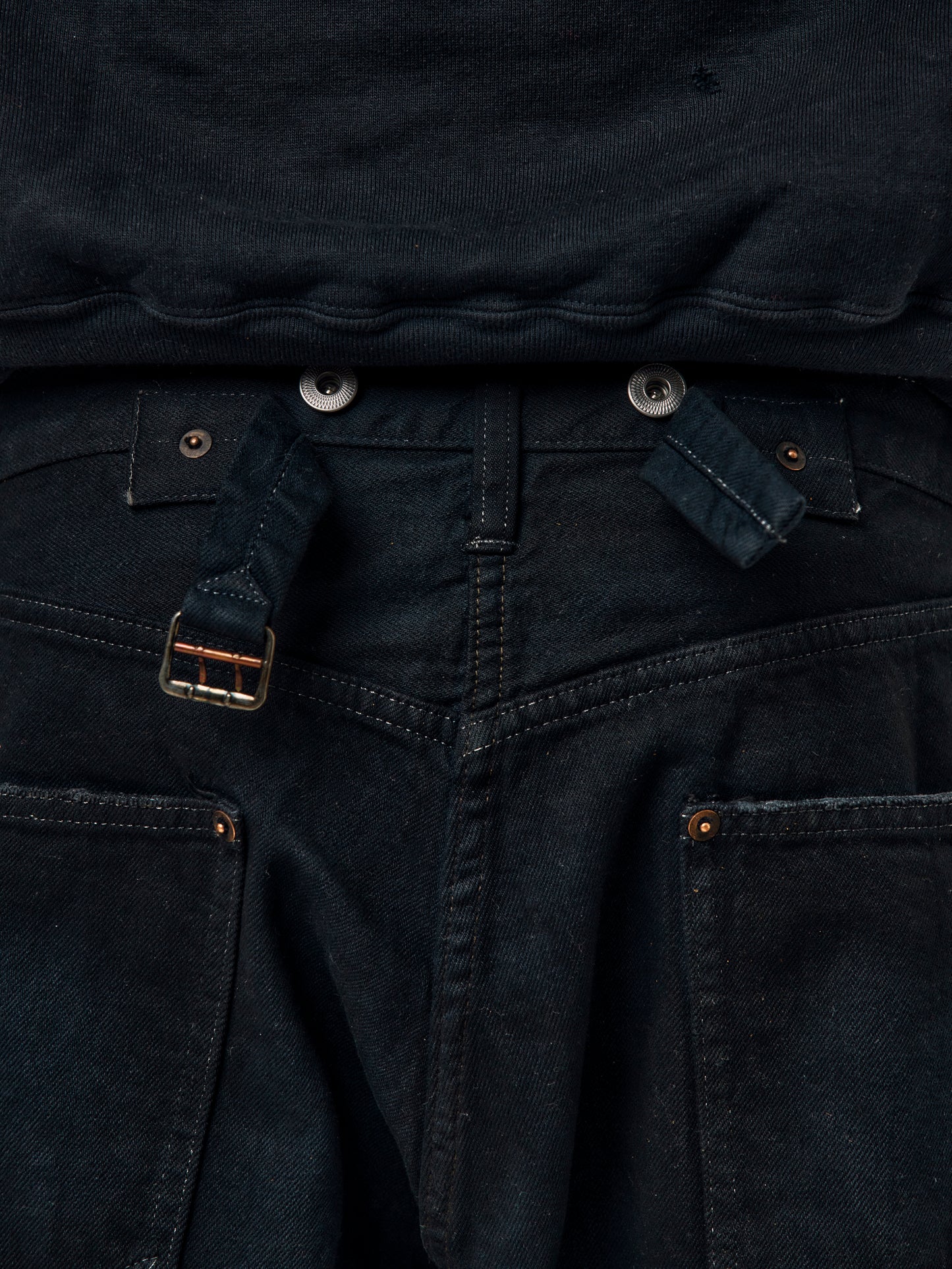 A.PRESSE x Union No.22 Wide Denim Pants (Black)