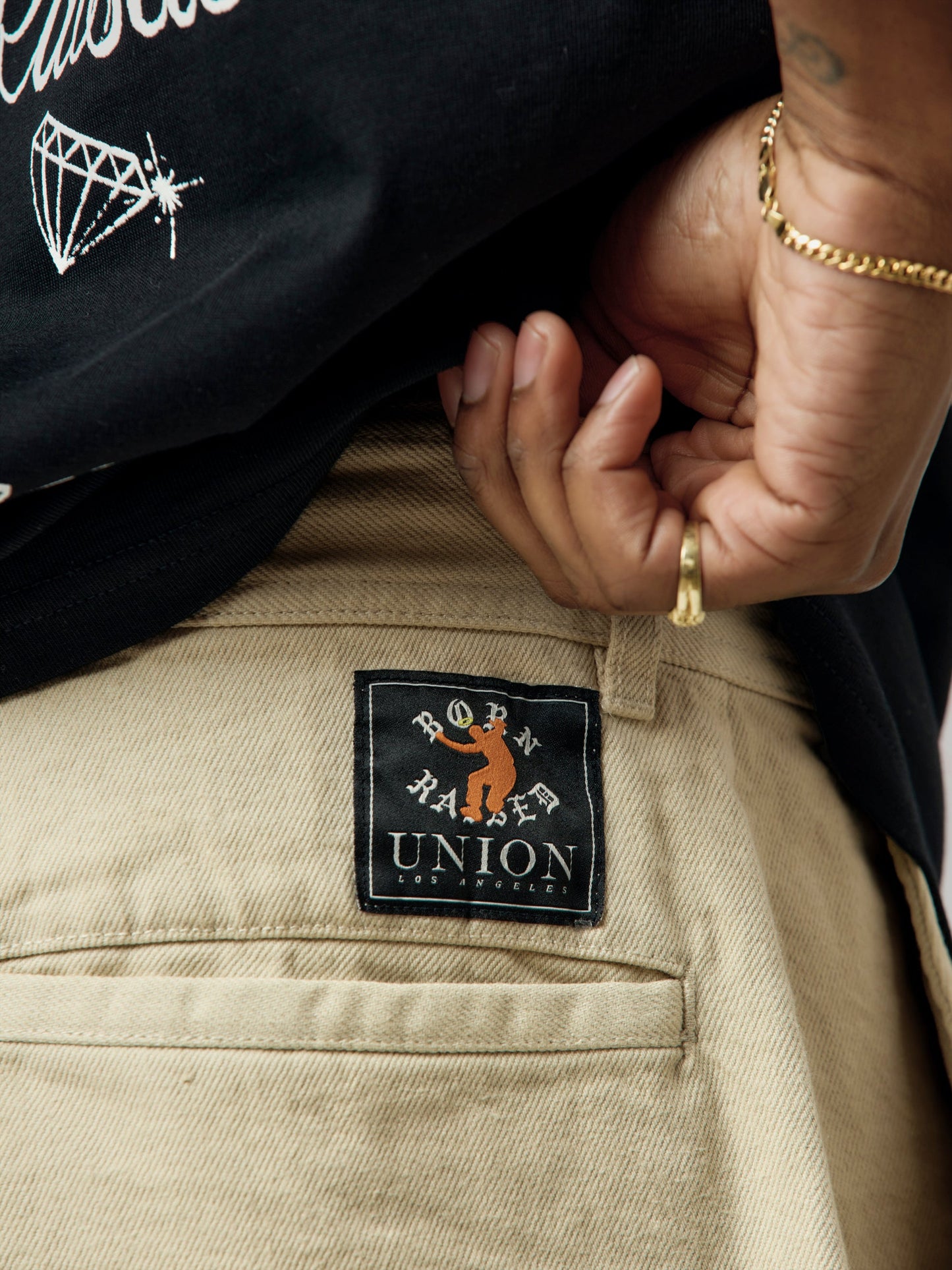 BXR + UNION CUT-OFF WORK PANTS (Beige)
