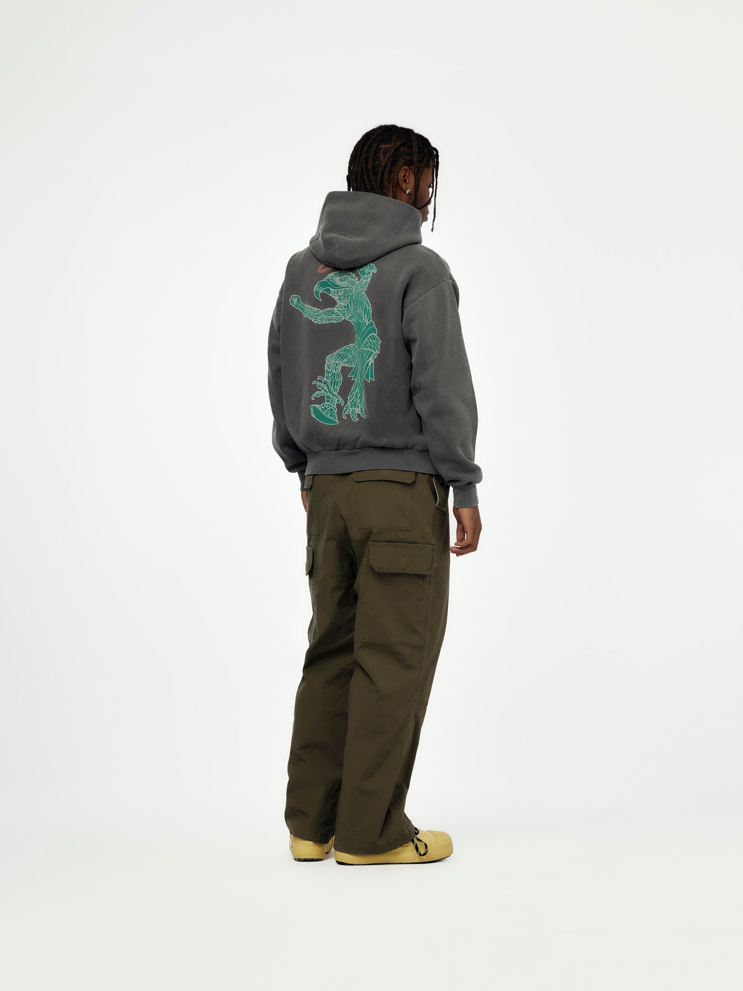 Union x HEADQUARTER Guerrero Aguila Hoodie (Vintage Black)