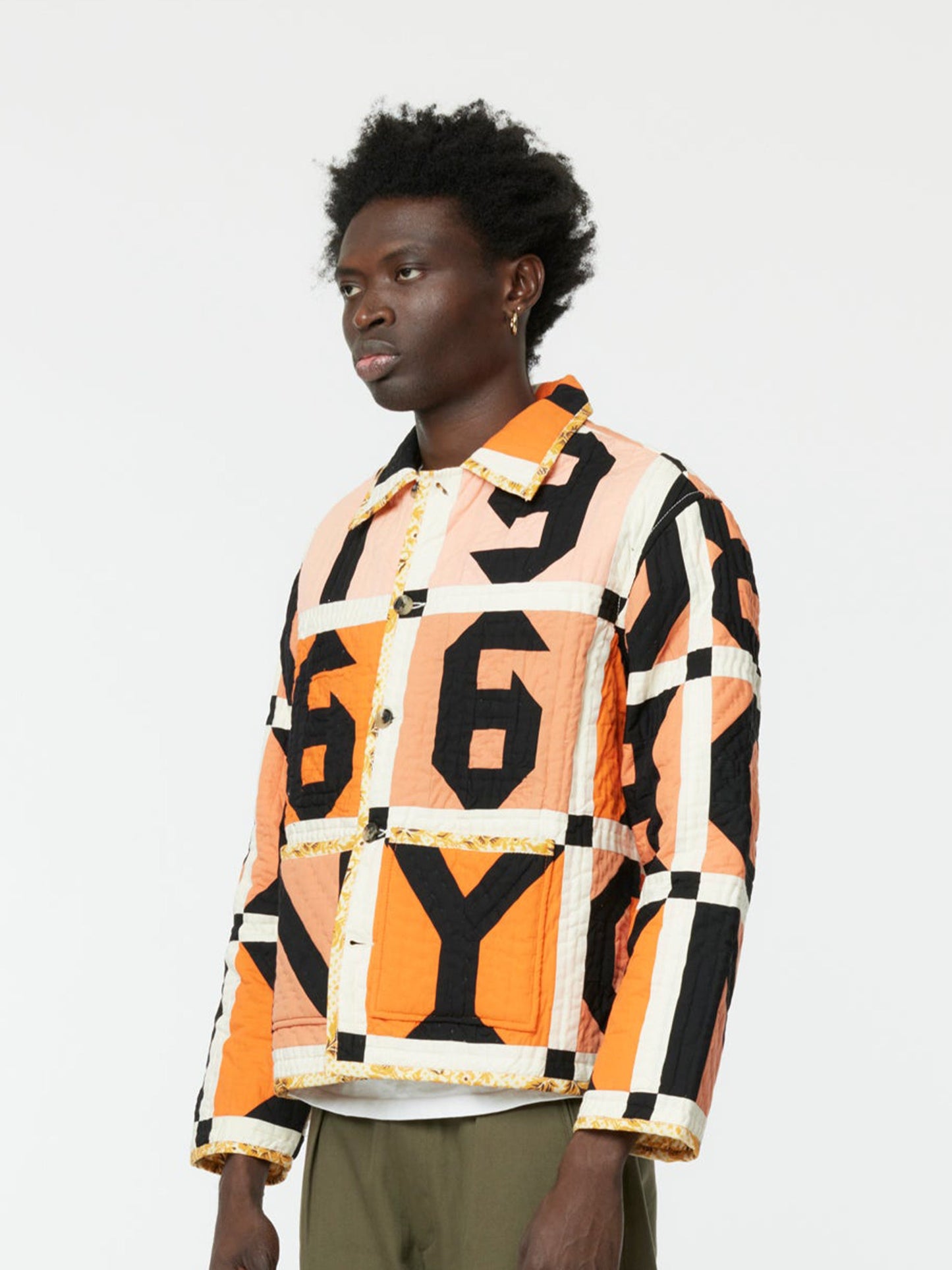 LETTER BLOCK QUILT JACKET