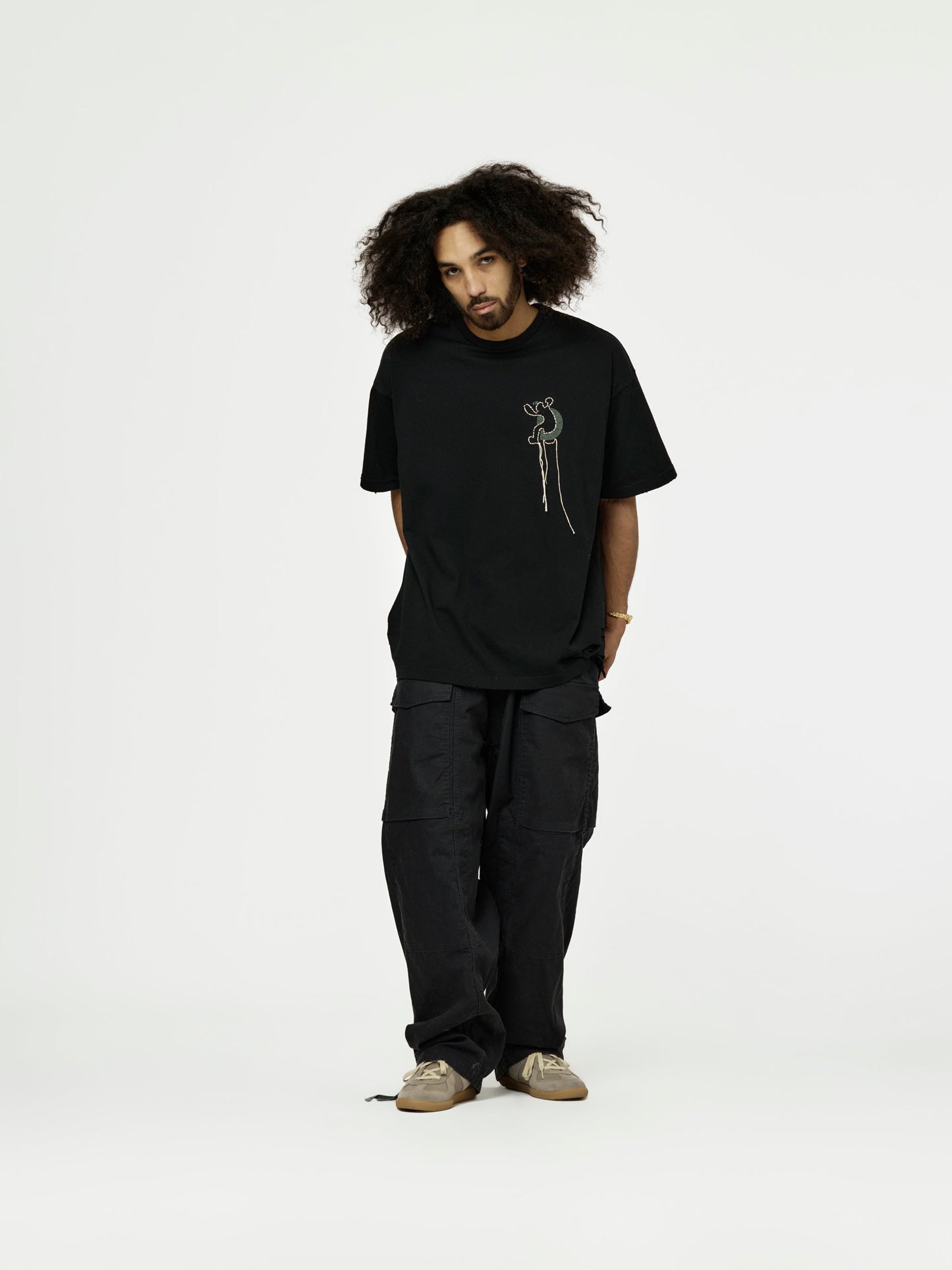 Union Looping Damage Tee (Black)