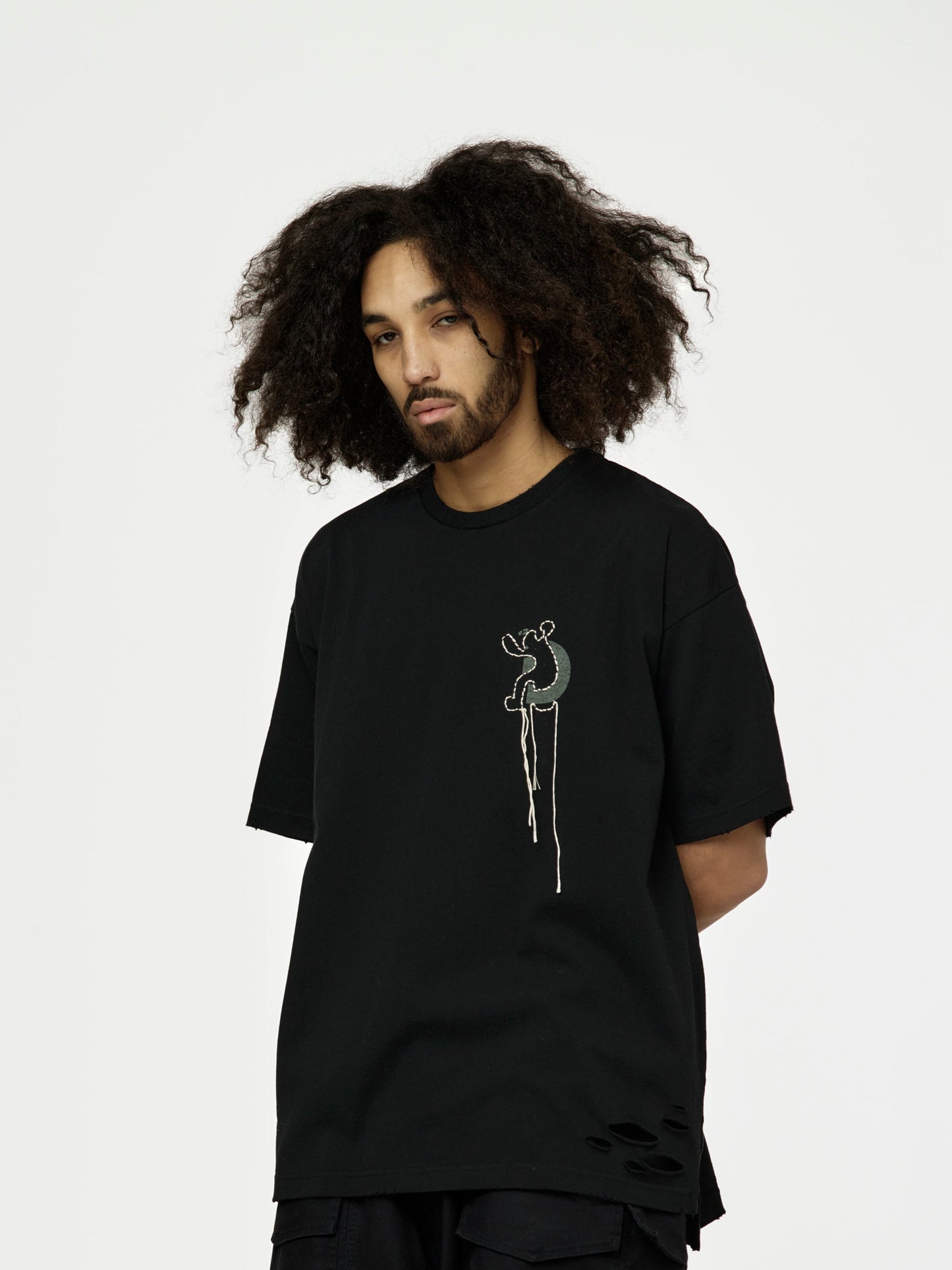 Union Looping Damage Tee (Black)