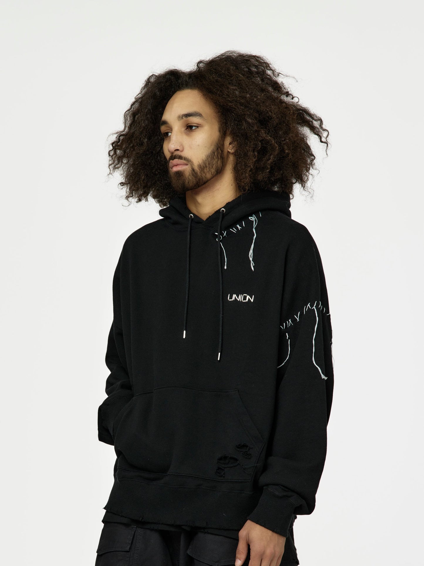 Union Looping Damage Hoody (Black)