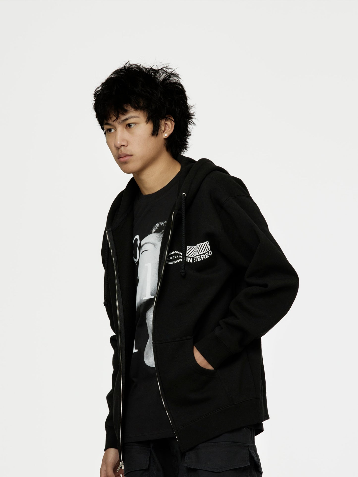 In Studio Zip Hoodie (Black)