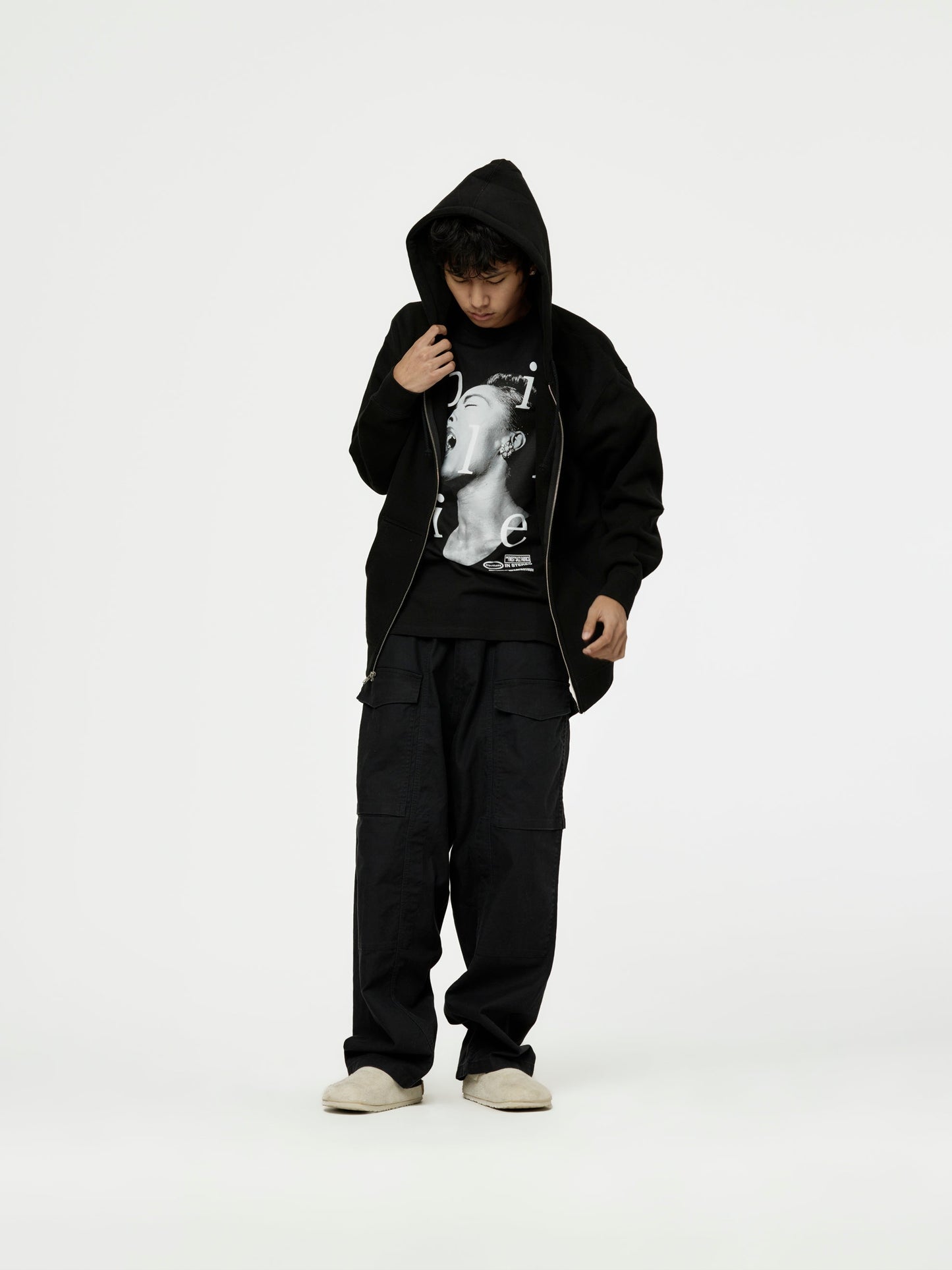 In Studio Zip Hoodie (Black)