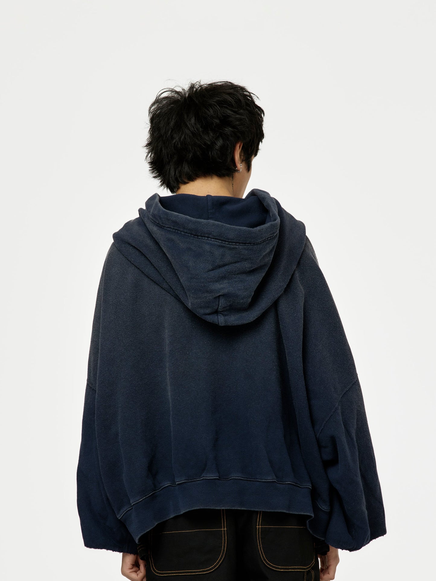 SWT Knit DEVIL Hoodie (Kapital Embroidery) (Navy)