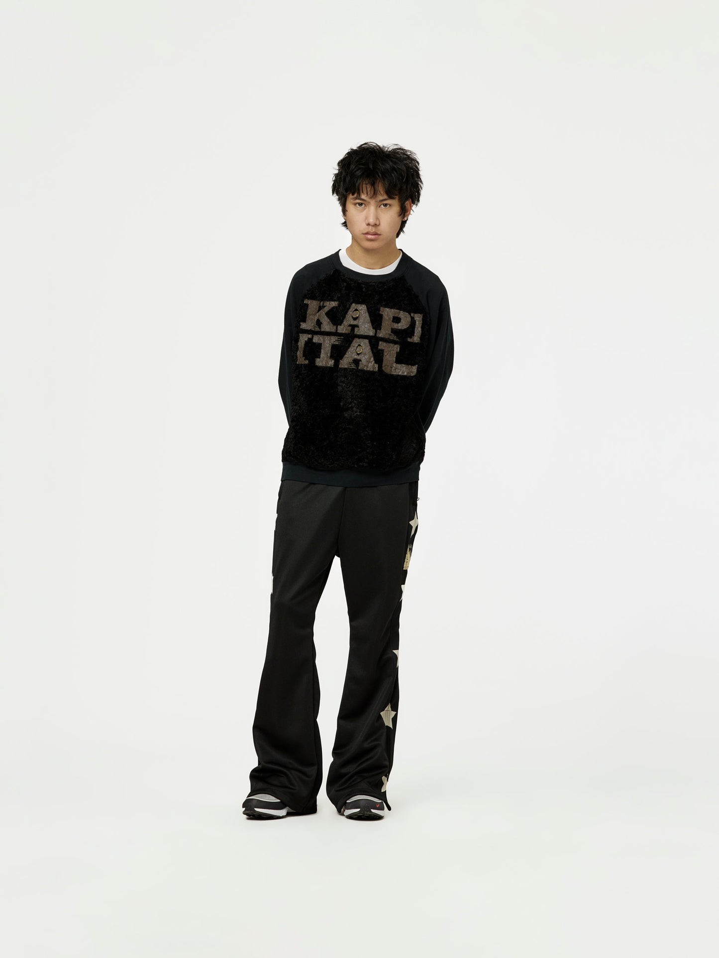 Smooth Jersey Stantman&woman Baggy Track Pants (Black)