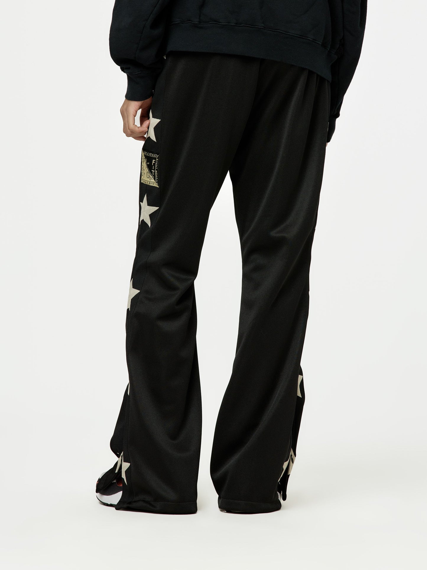 Smooth Jersey Stantman&woman Baggy Track Pants (Black)