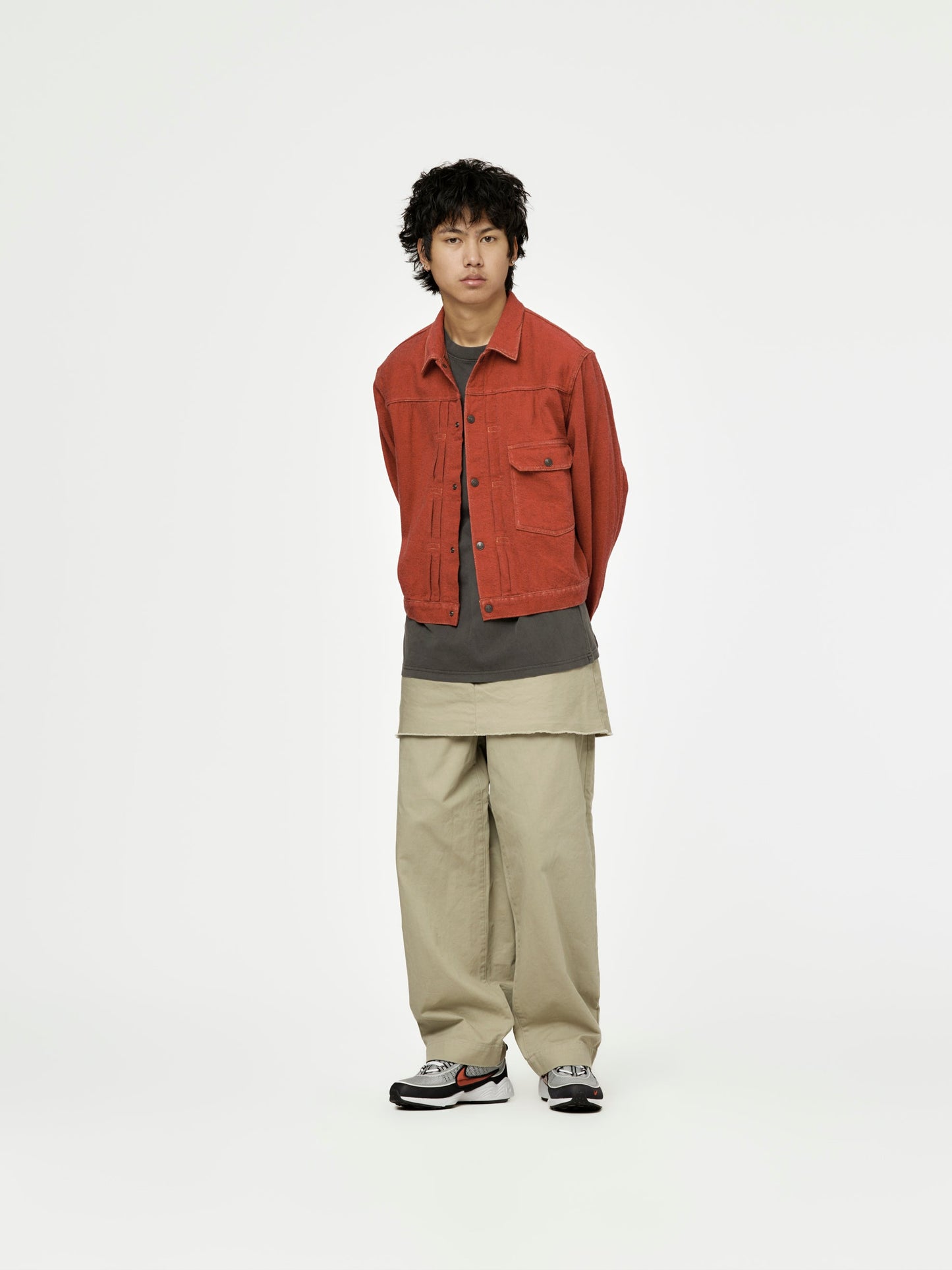 Twill Aging-Wool 1st JKT (Faded Red)