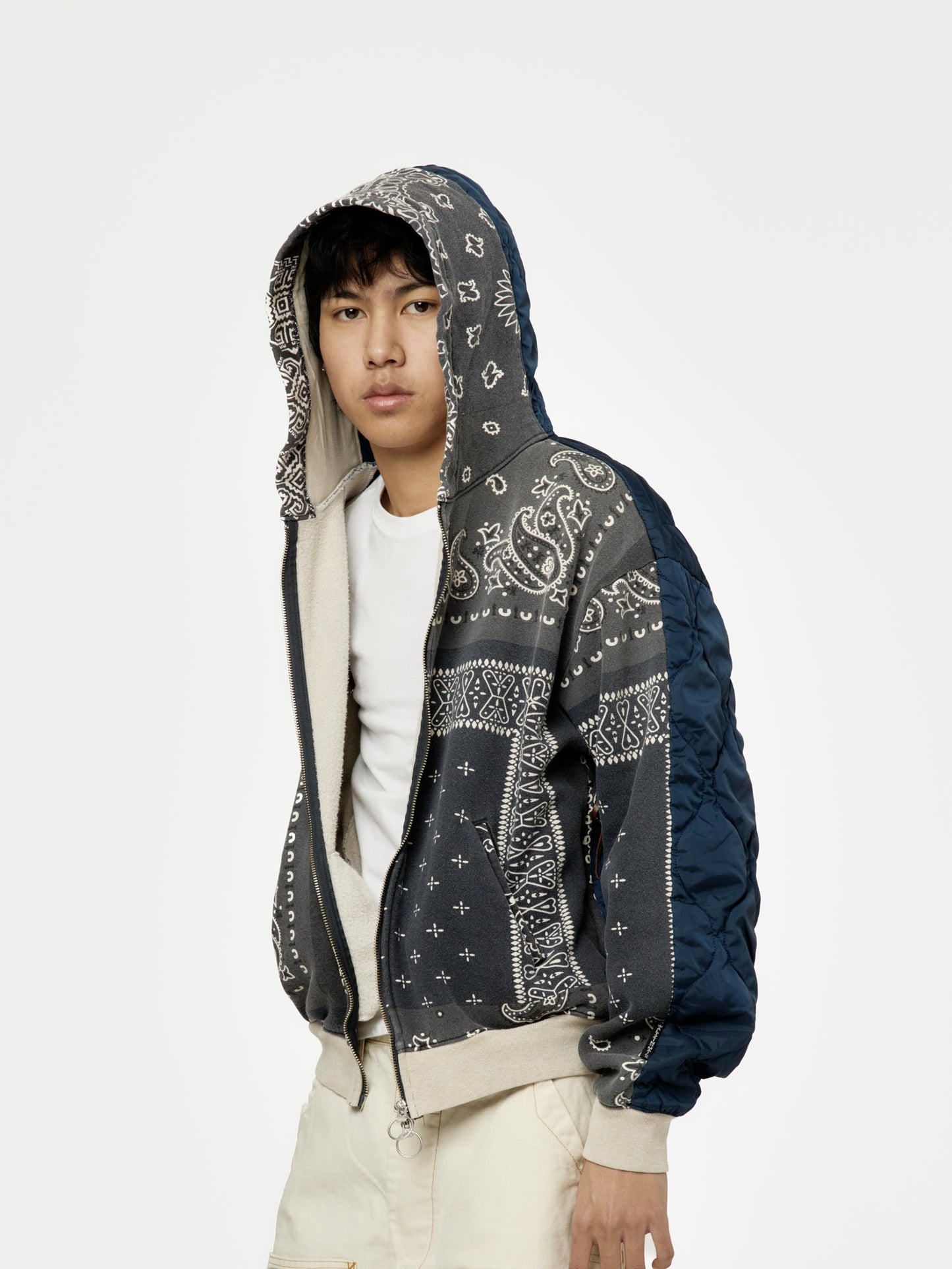 SWT Knit BANDANA BIVOUAC Hooded Blouson (Black)