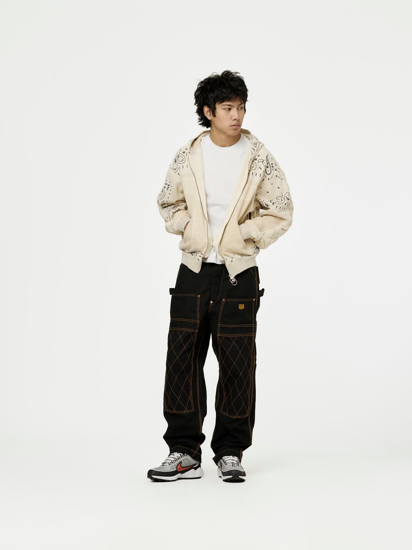 SWT Knit BANDANA BIVOUAC Hooded Blouson (Ecru)