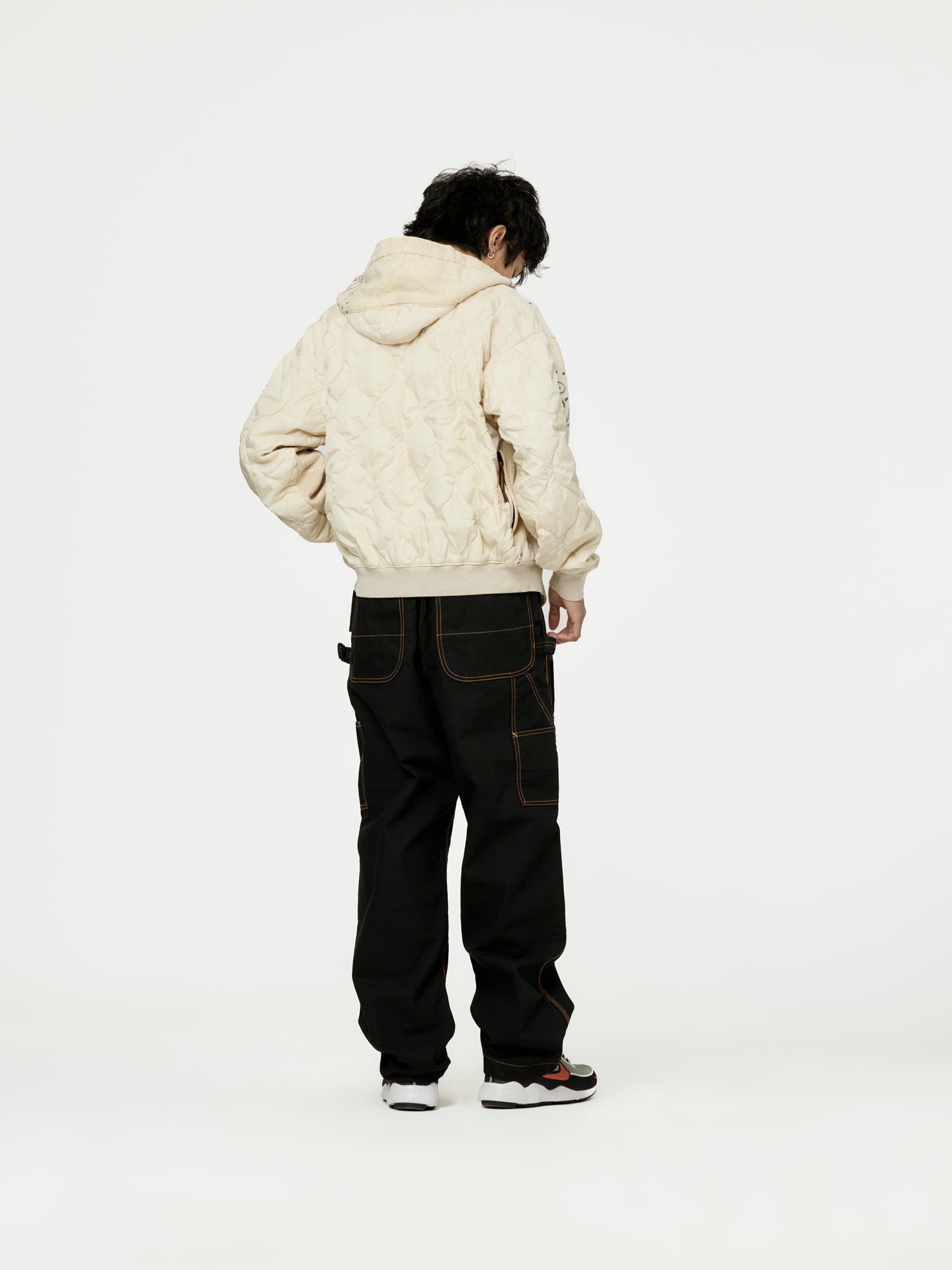 SWT Knit BANDANA BIVOUAC Hooded Blouson (Ecru)