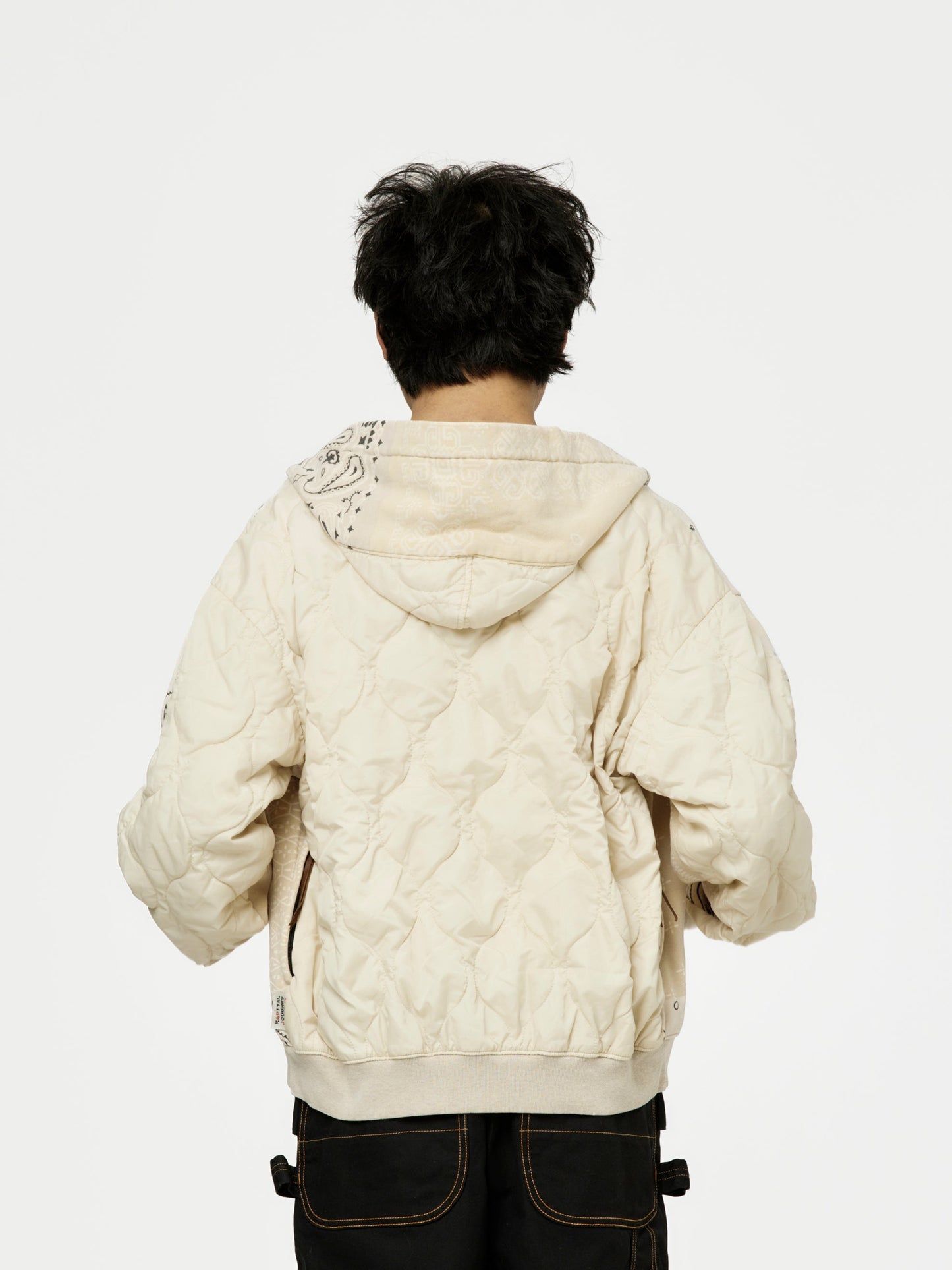 SWT Knit BANDANA BIVOUAC Hooded Blouson (Ecru)