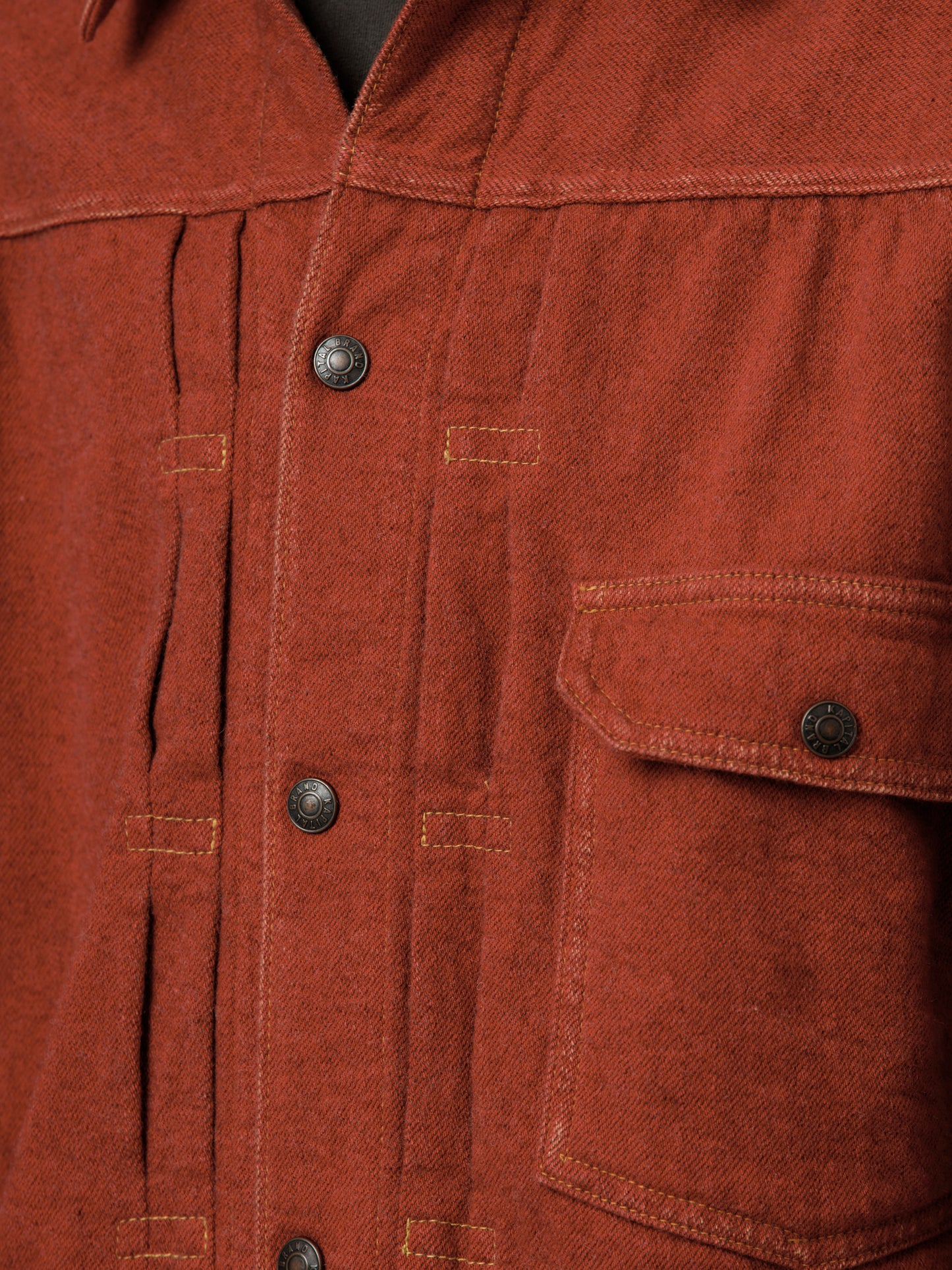 Twill Aging-Wool 1st JKT (Faded Red)