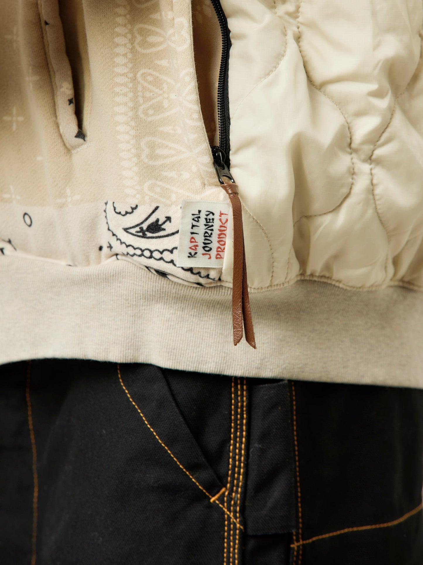 SWT Knit BANDANA BIVOUAC Hooded Blouson (Ecru)