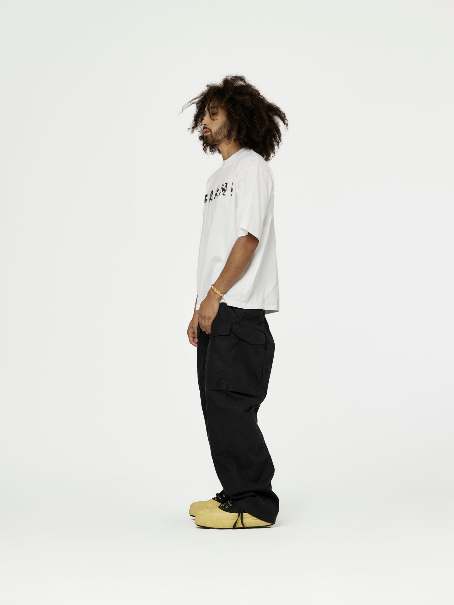 Marni Printed Pop Fields Logo T-Shirt (Lily White)