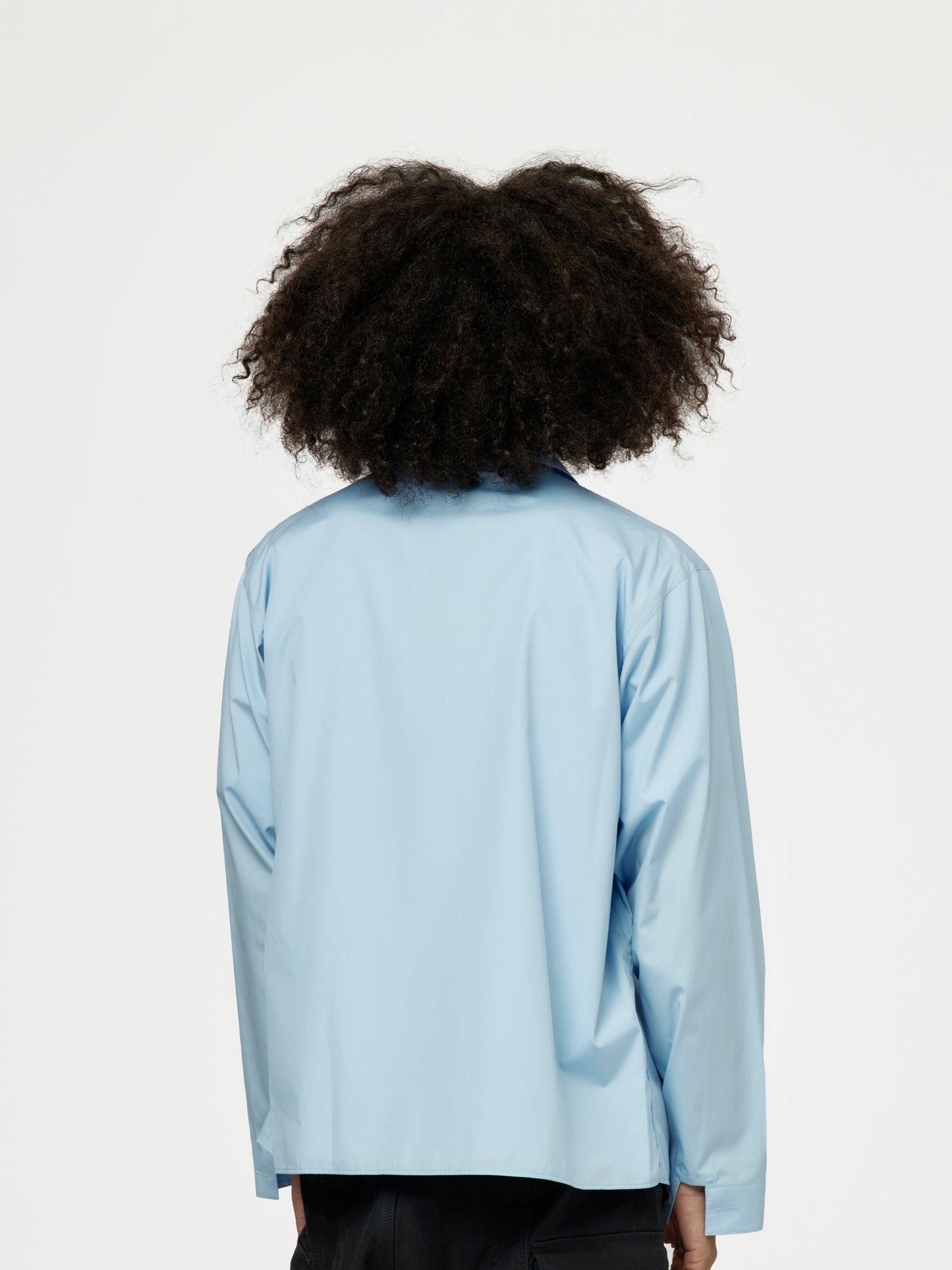 Marni Logo Boxy Fit Shirt (Iris Blue)